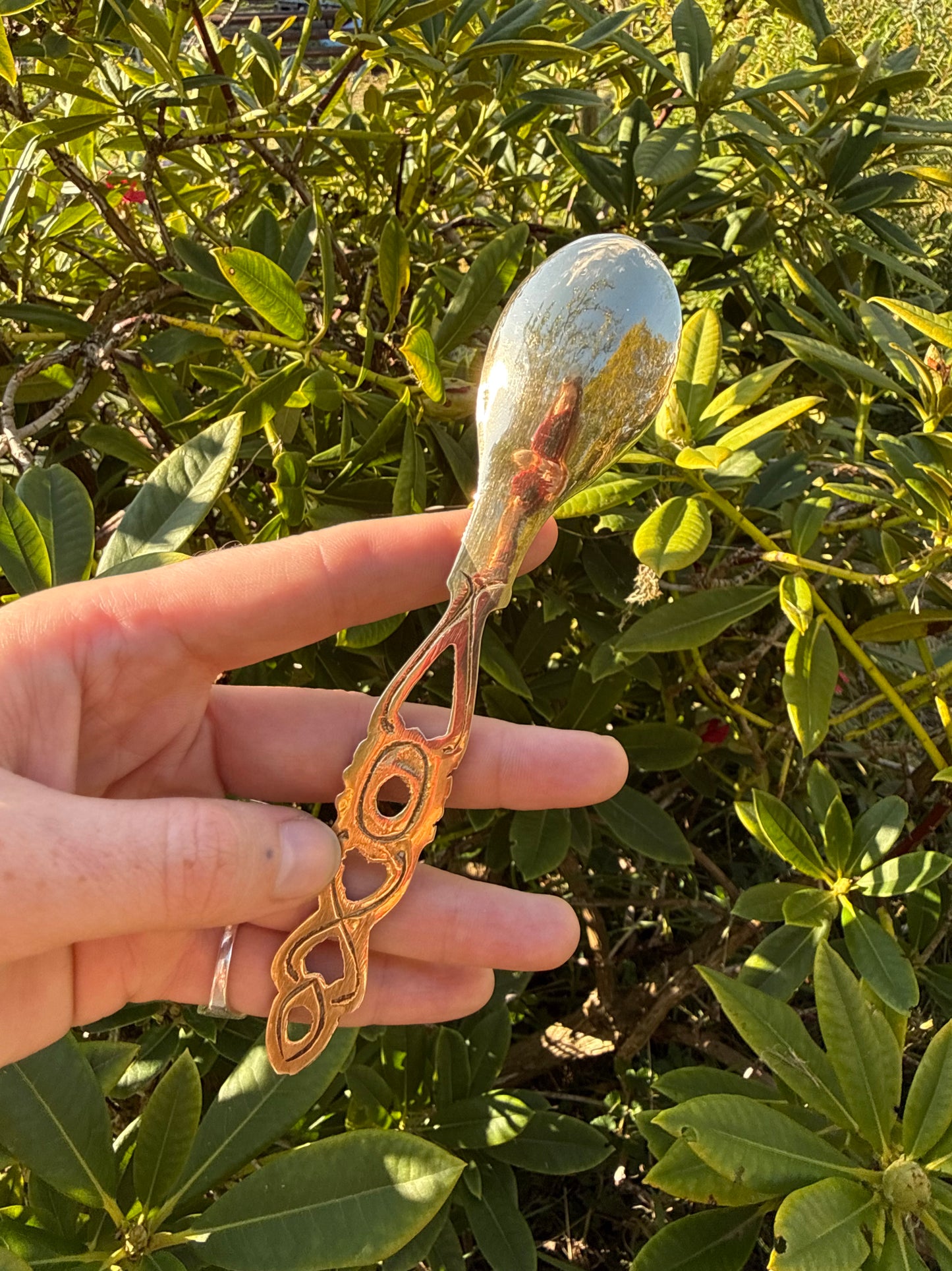 Brass Love Spoon Oval