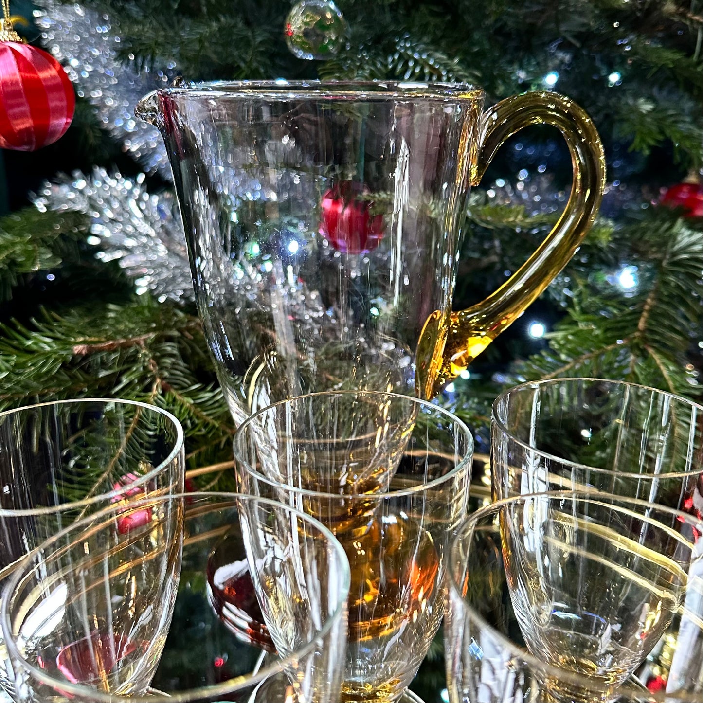 Yellow Amber Drinkware Set