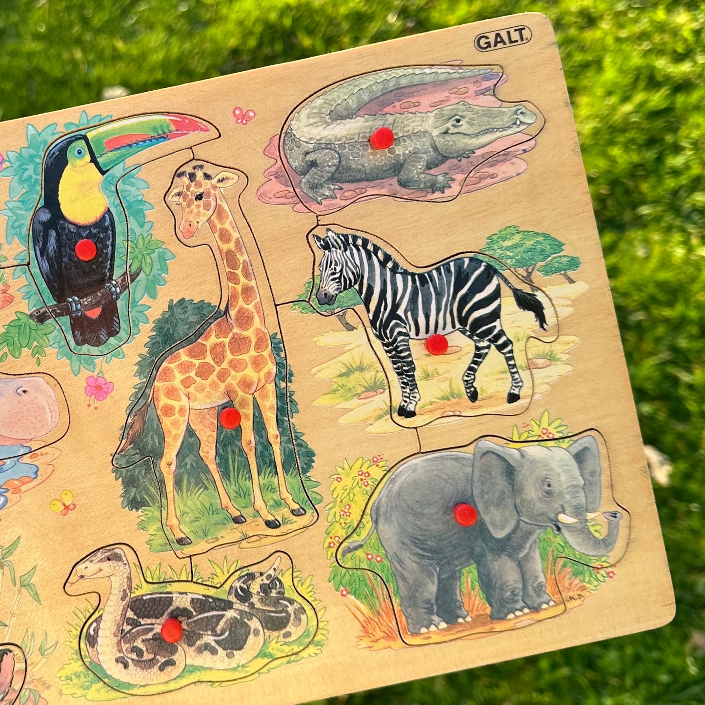 Galt Vintage Animal Wooden Puzzle