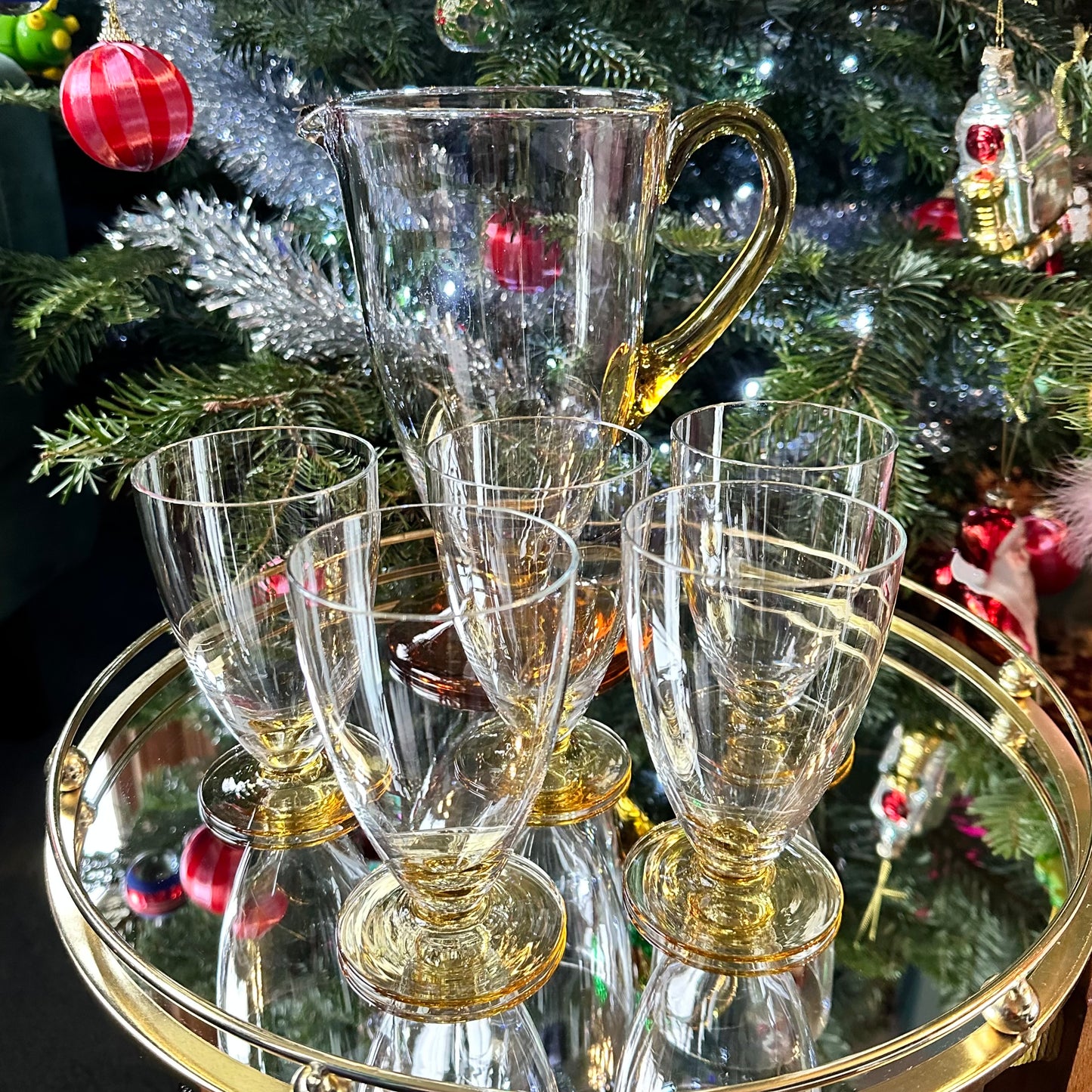 Yellow Amber Drinkware Set