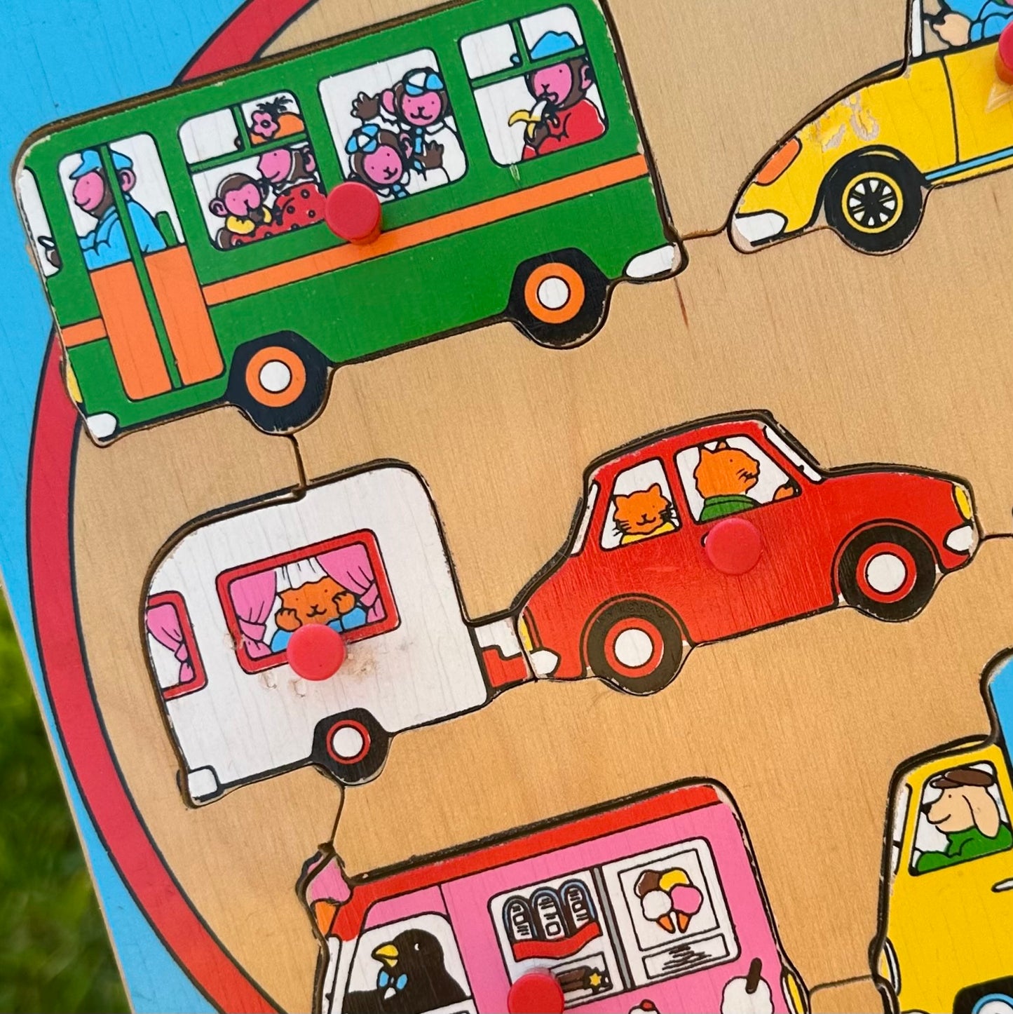 Simplex Vintage Vehicles Wooden Puzzle