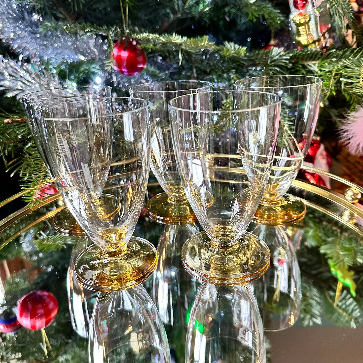 Yellow Amber Drinkware Set