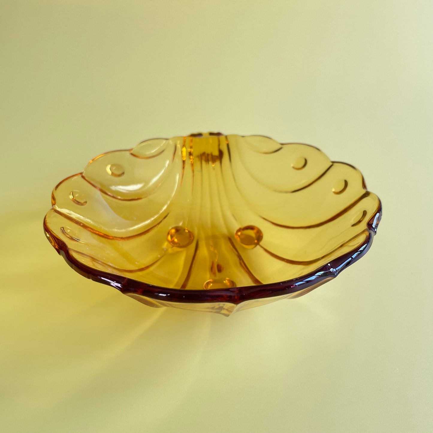 Orange Shell Shaped Dessert Bowls