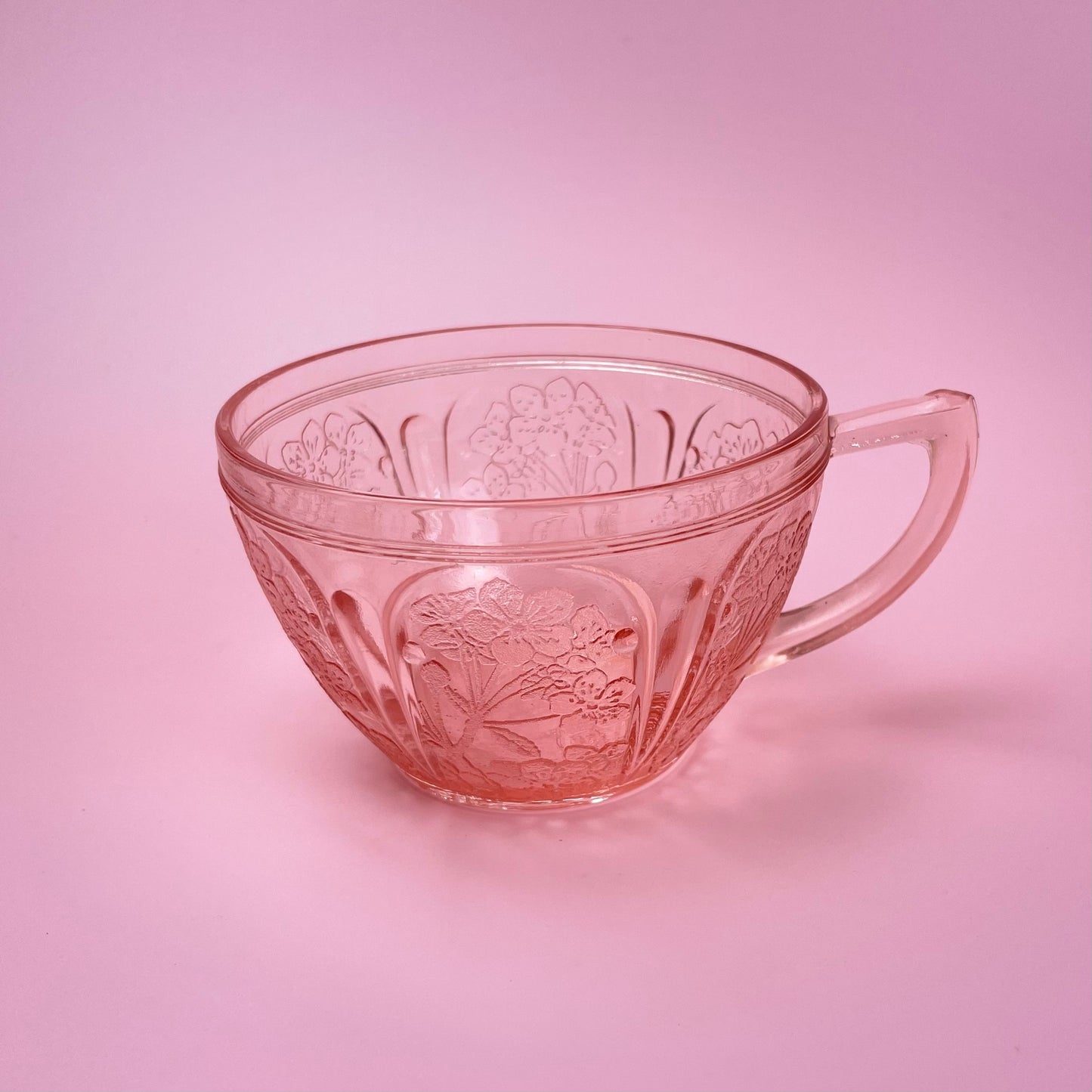 Hazel Atlas Cherry Blossom Tea Cup & Saucer
