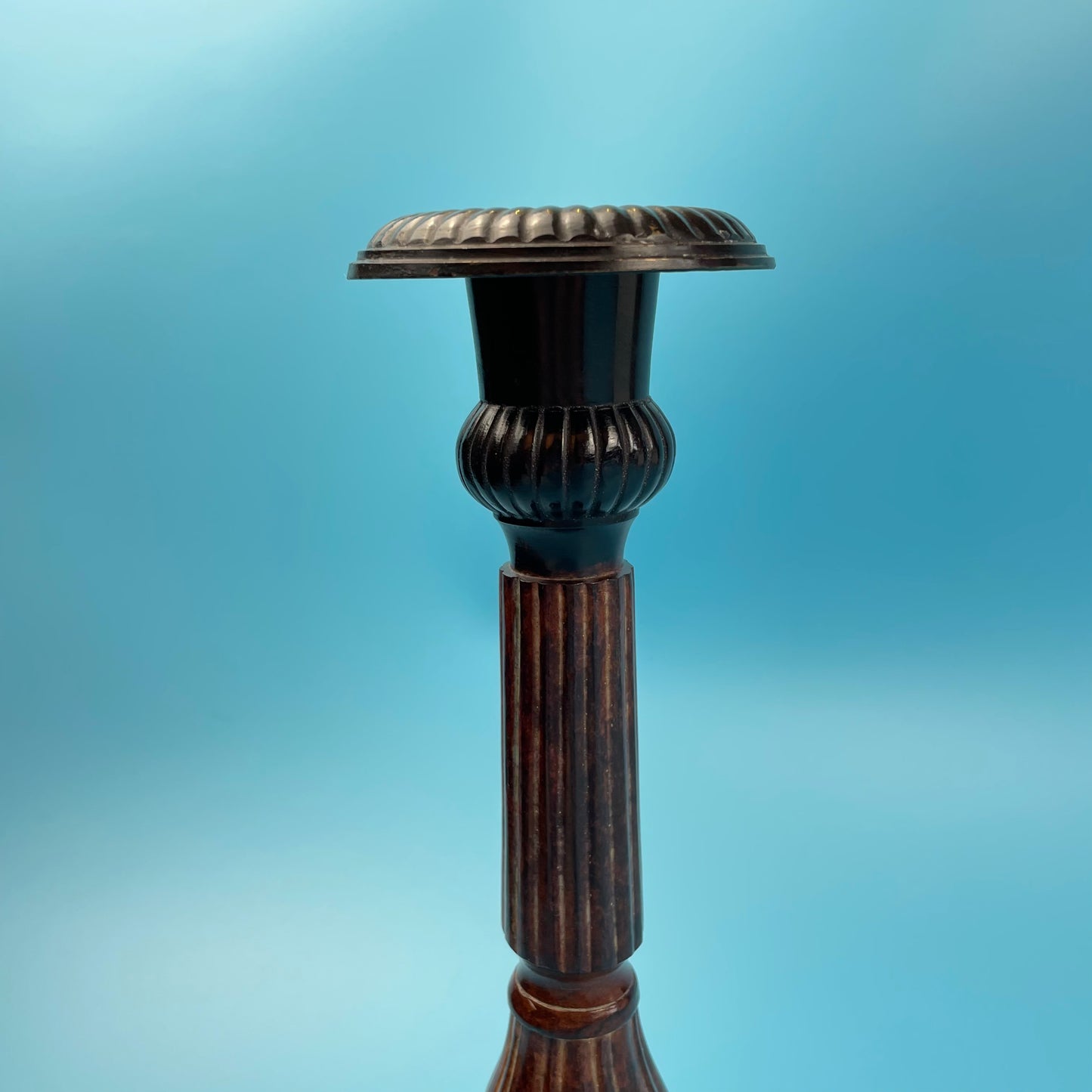 Cast Metal & Enamel Candle Holder Heavy (Single)