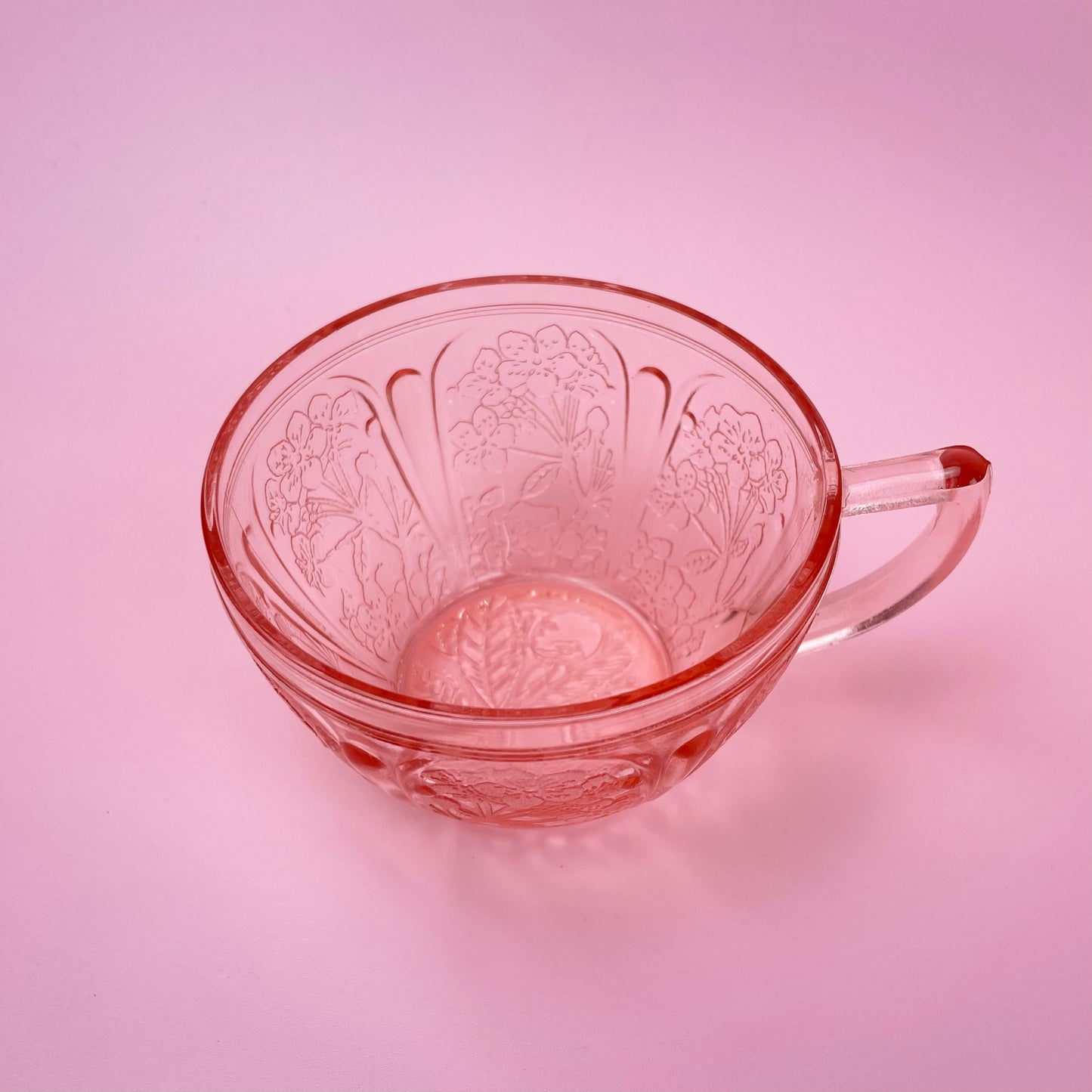 Hazel Atlas Cherry Blossom Tea Cup & Saucer