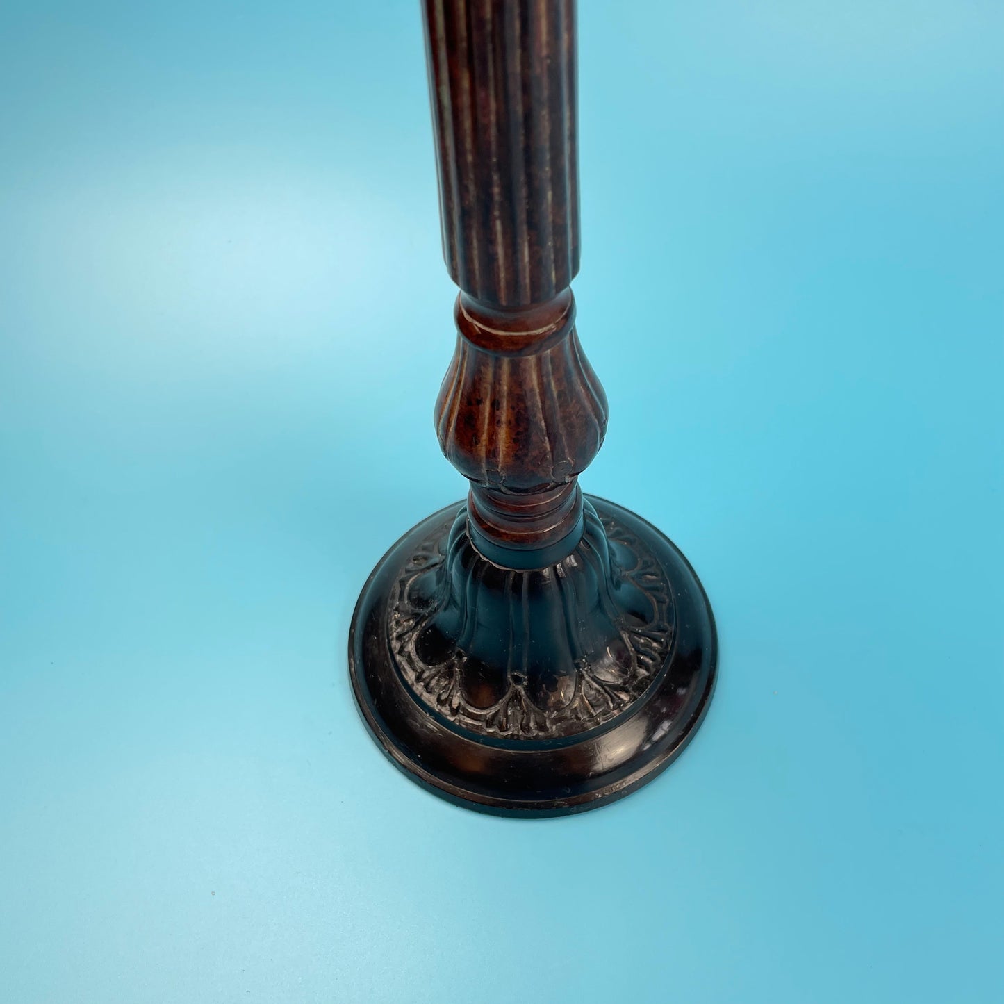 Cast Metal & Enamel Candle Holder Heavy (Single)