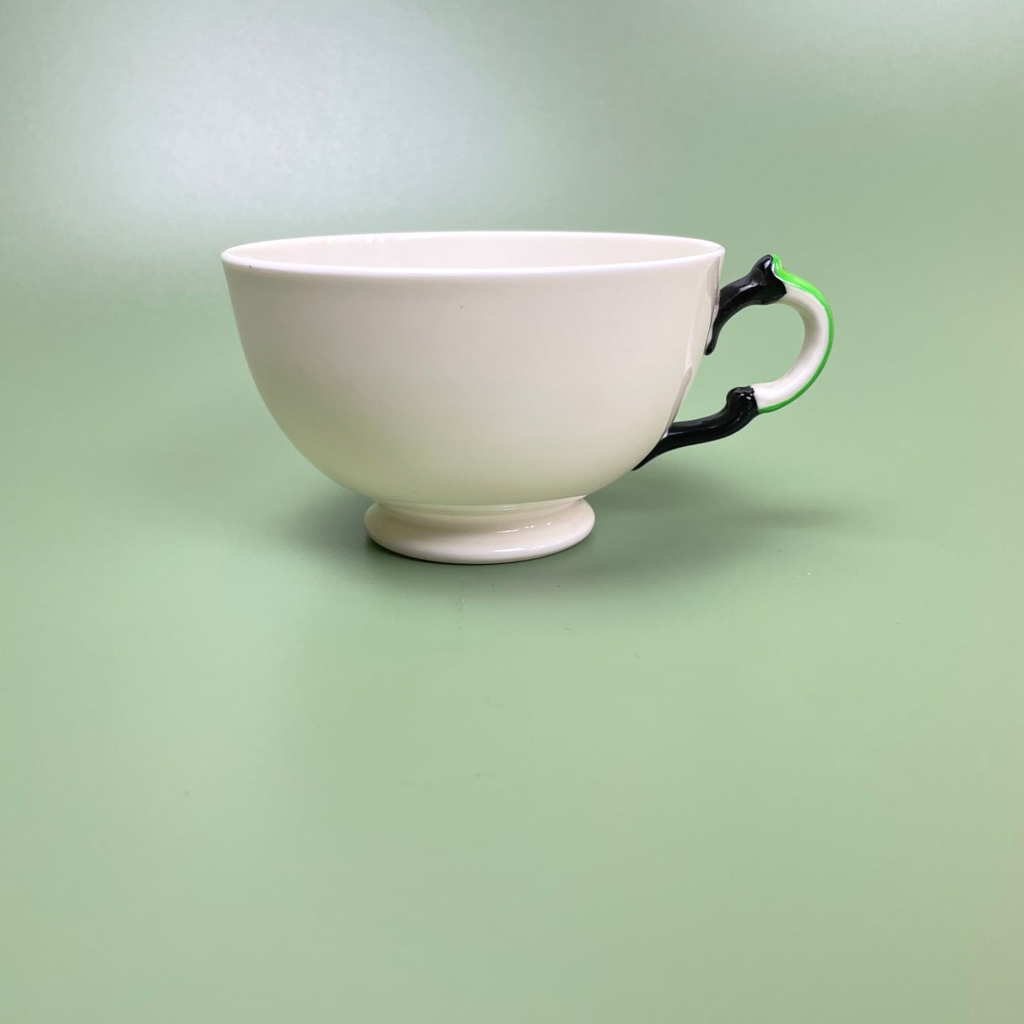 Cream Coloured Tuscan China Tea Cup & Flower Shaped Saucer
