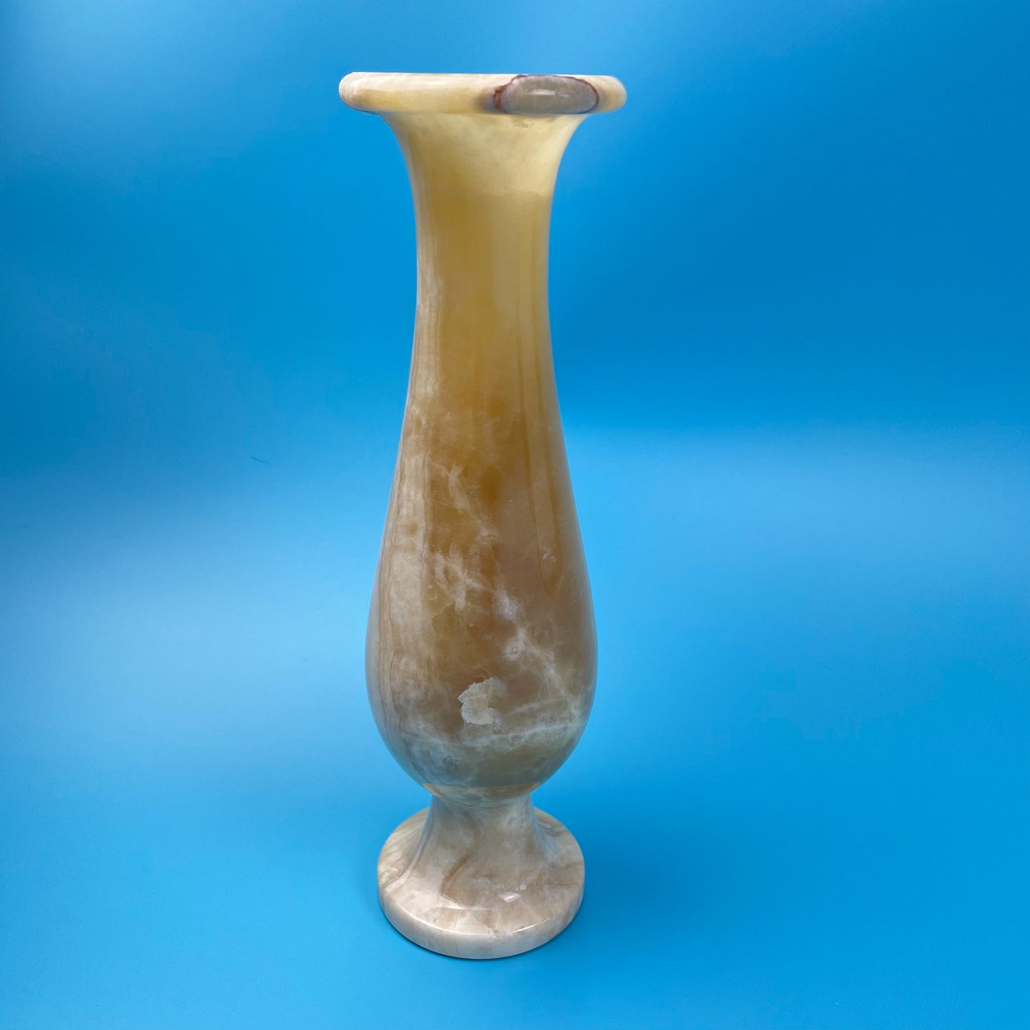 Tall Turkish Marble Vase Heavy