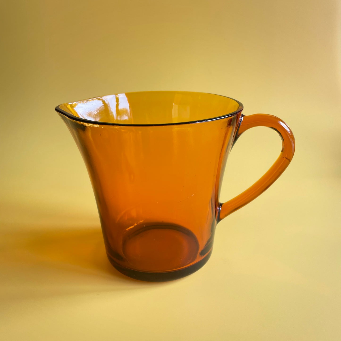 Amber Retro Glass Jug