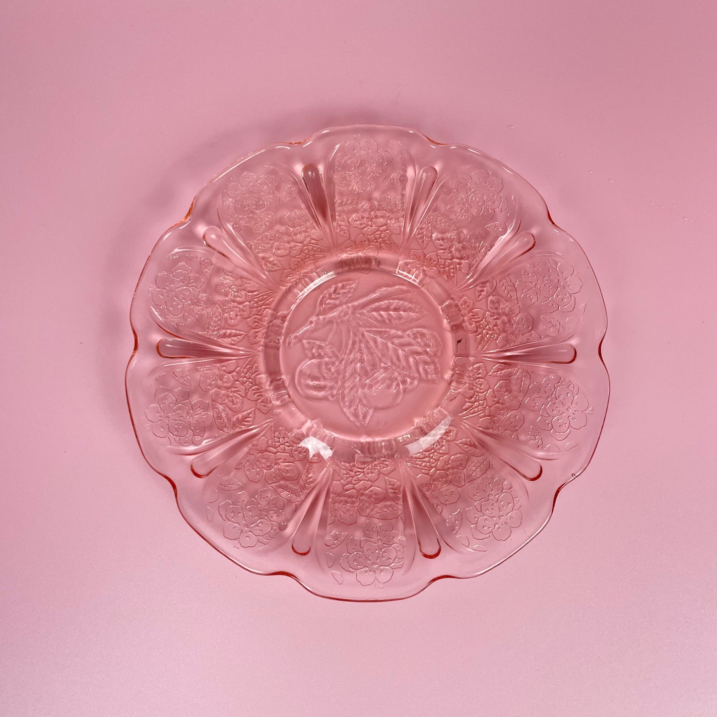 Hazel Atlas Cherry Blossom Tea Cup & Saucer