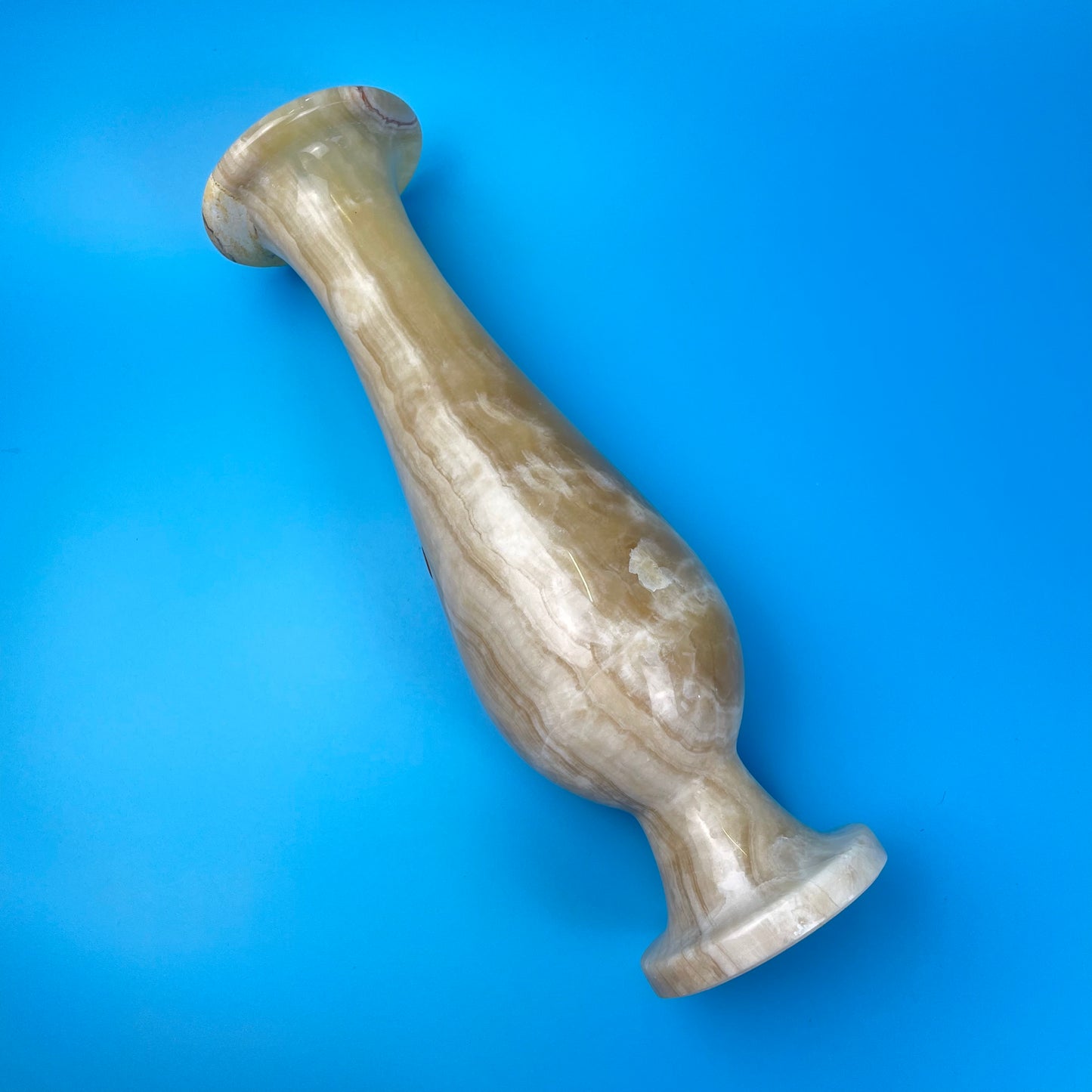 Tall Turkish Marble Vase Heavy