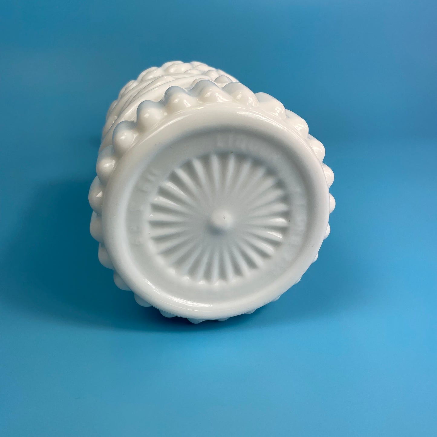 Milk Glass Decanter Hollywood Regency