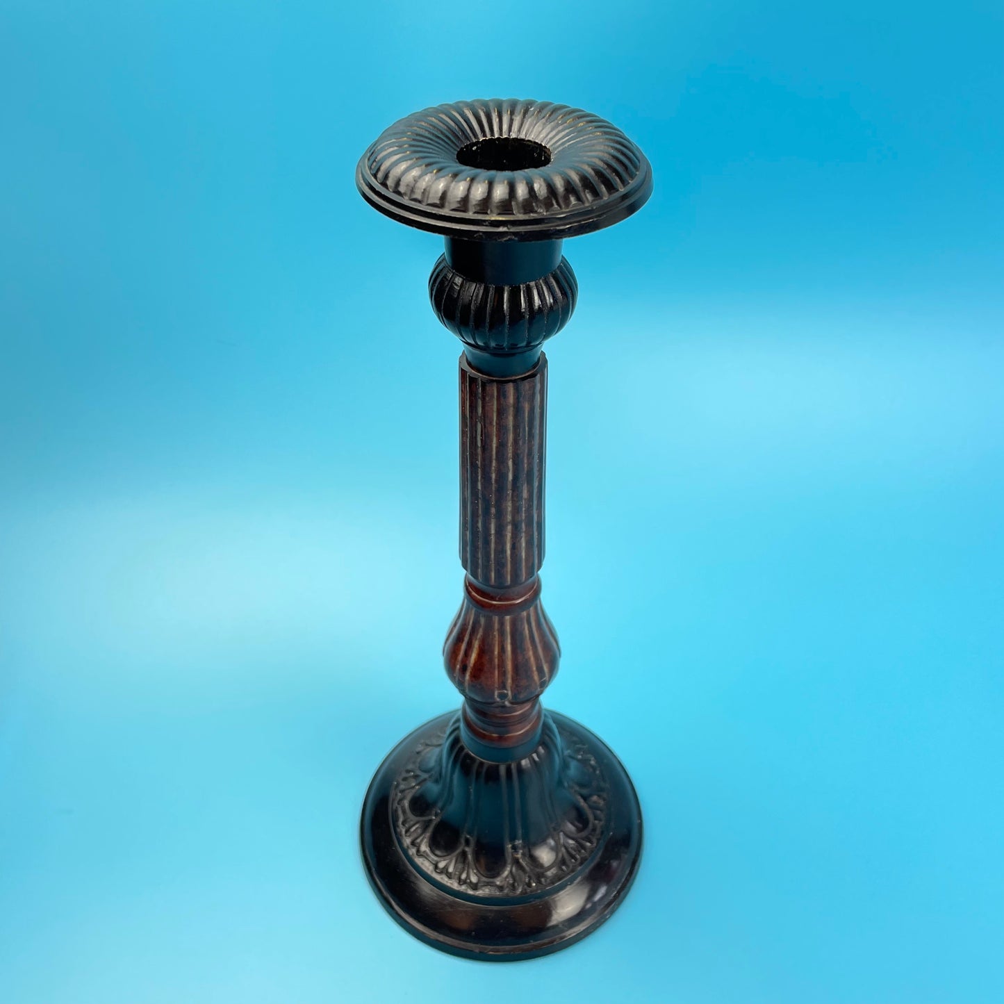 Cast Metal & Enamel Candle Holder Heavy (Single)