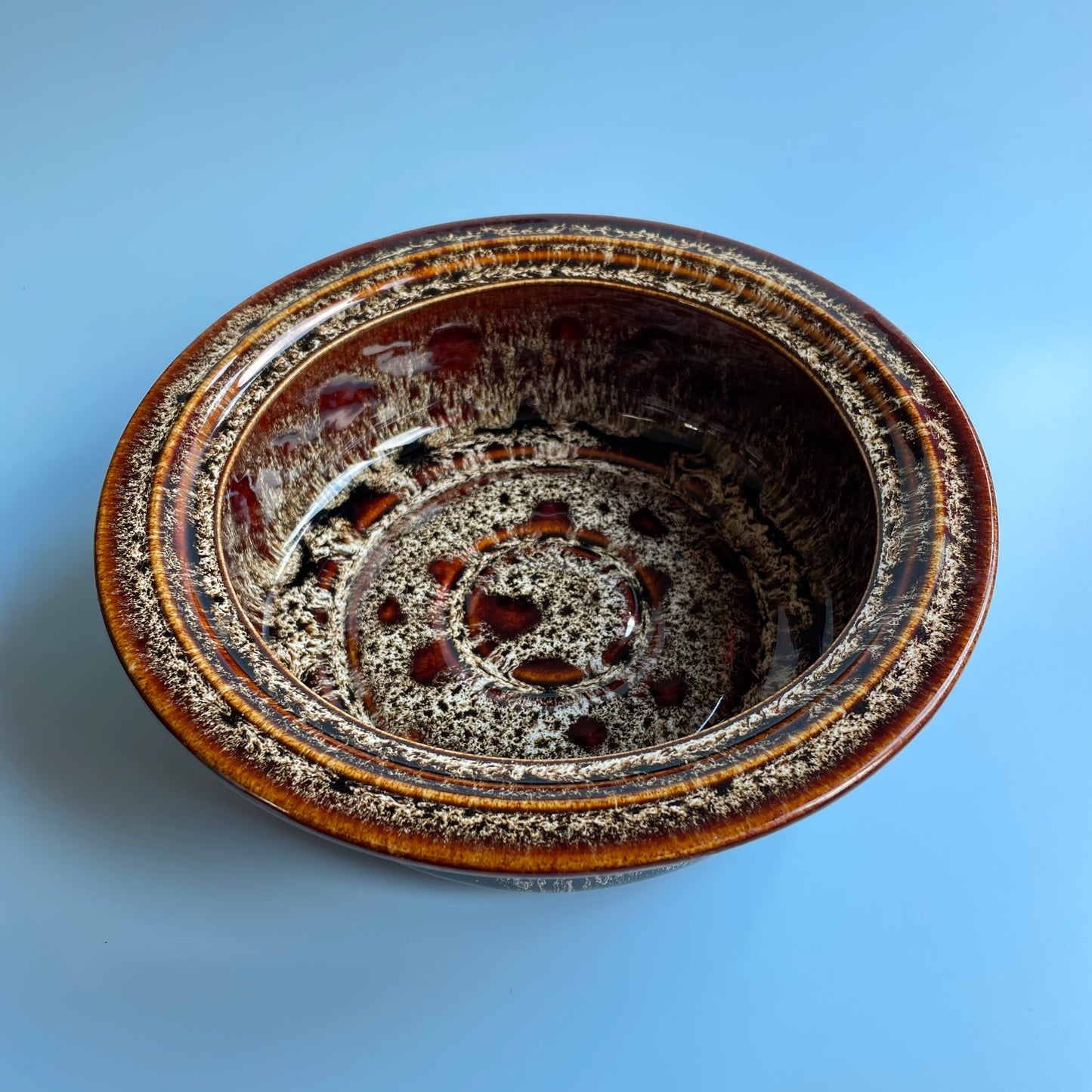 Brown Glaze Serving Casserole Dish