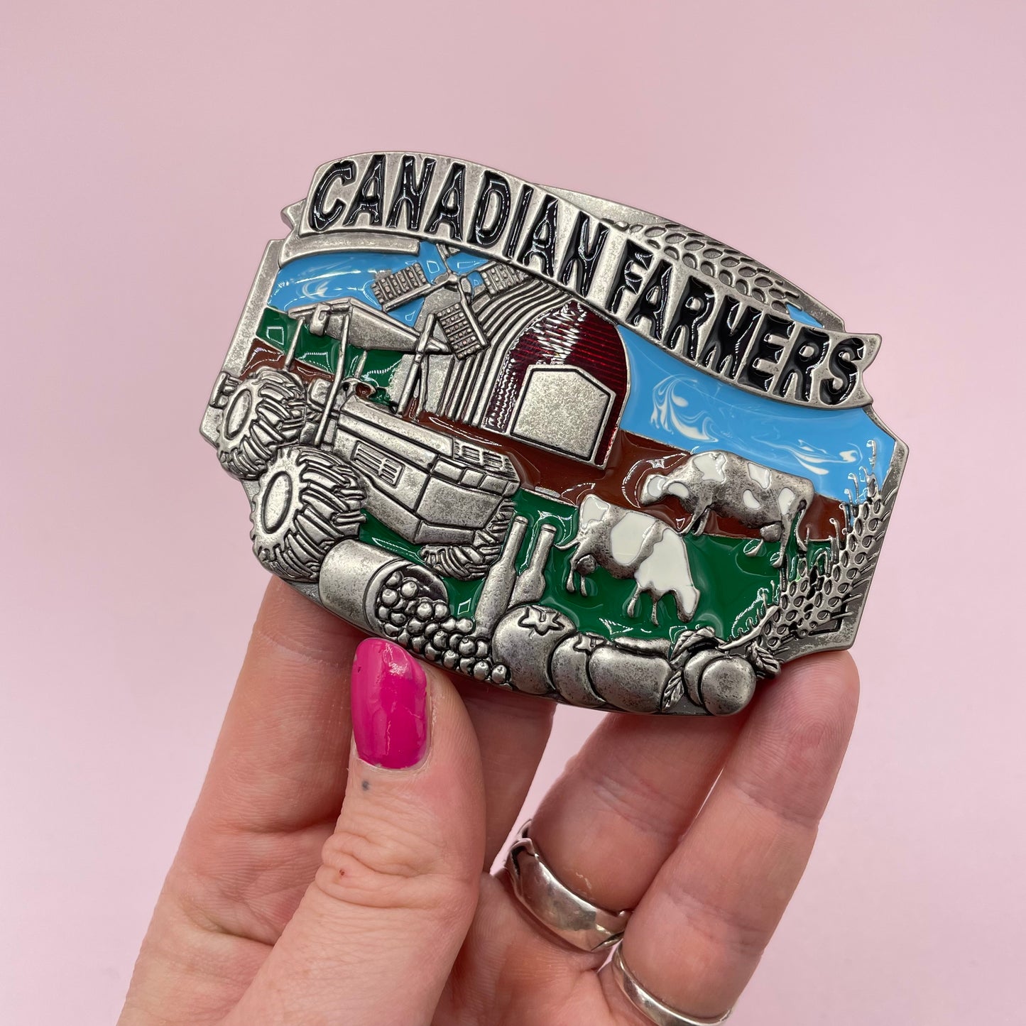 Canadian Farmer Belt Buckle