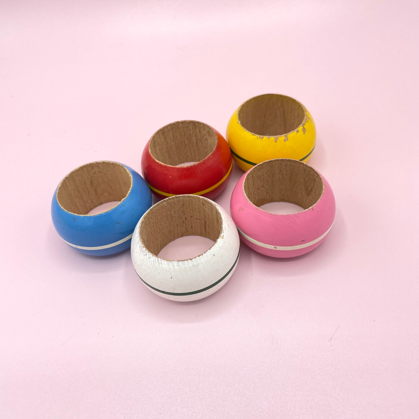 Coloured Napkin Rings x 5