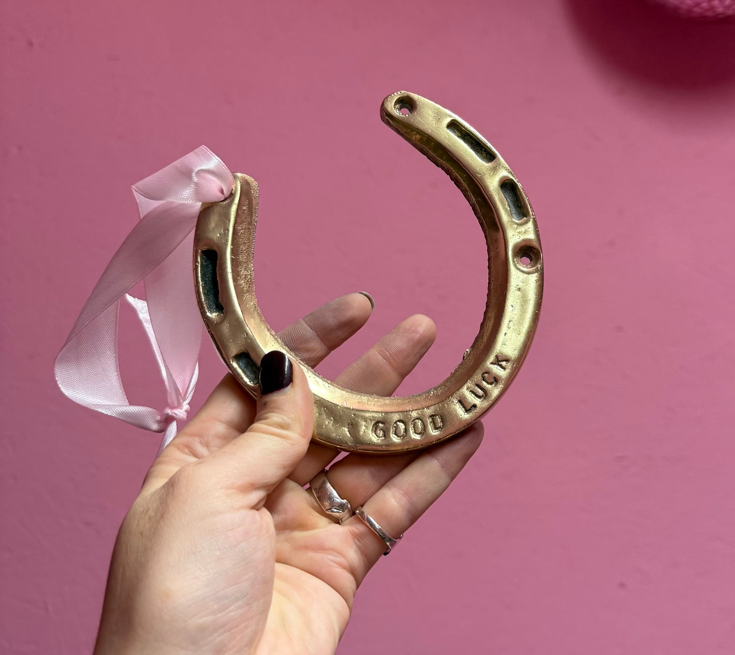 Brass ‘Good Luck’ Horse Shoe