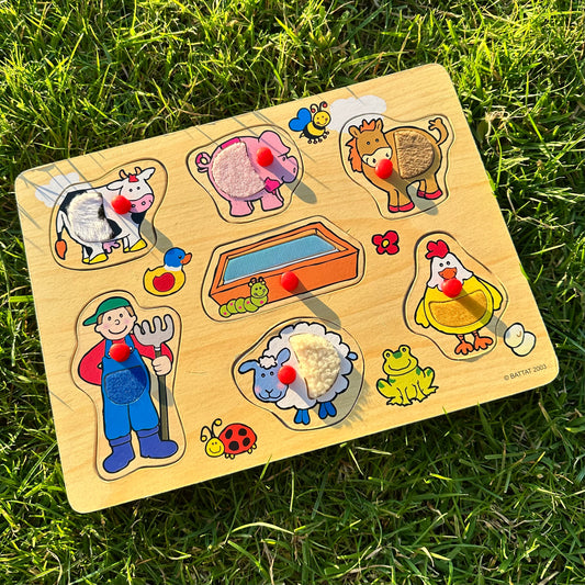 Sensory Touch Wooden Vintage Puzzle