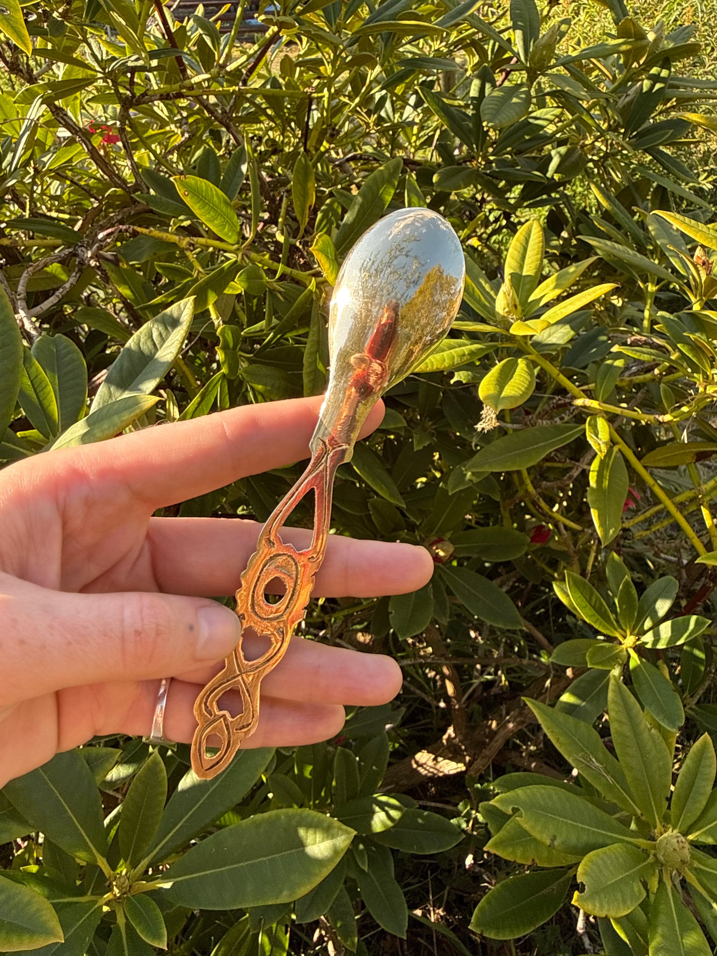 Brass Love Spoon Oval
