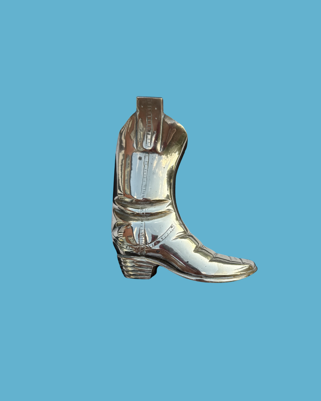 Brass Cowboy Boot Small