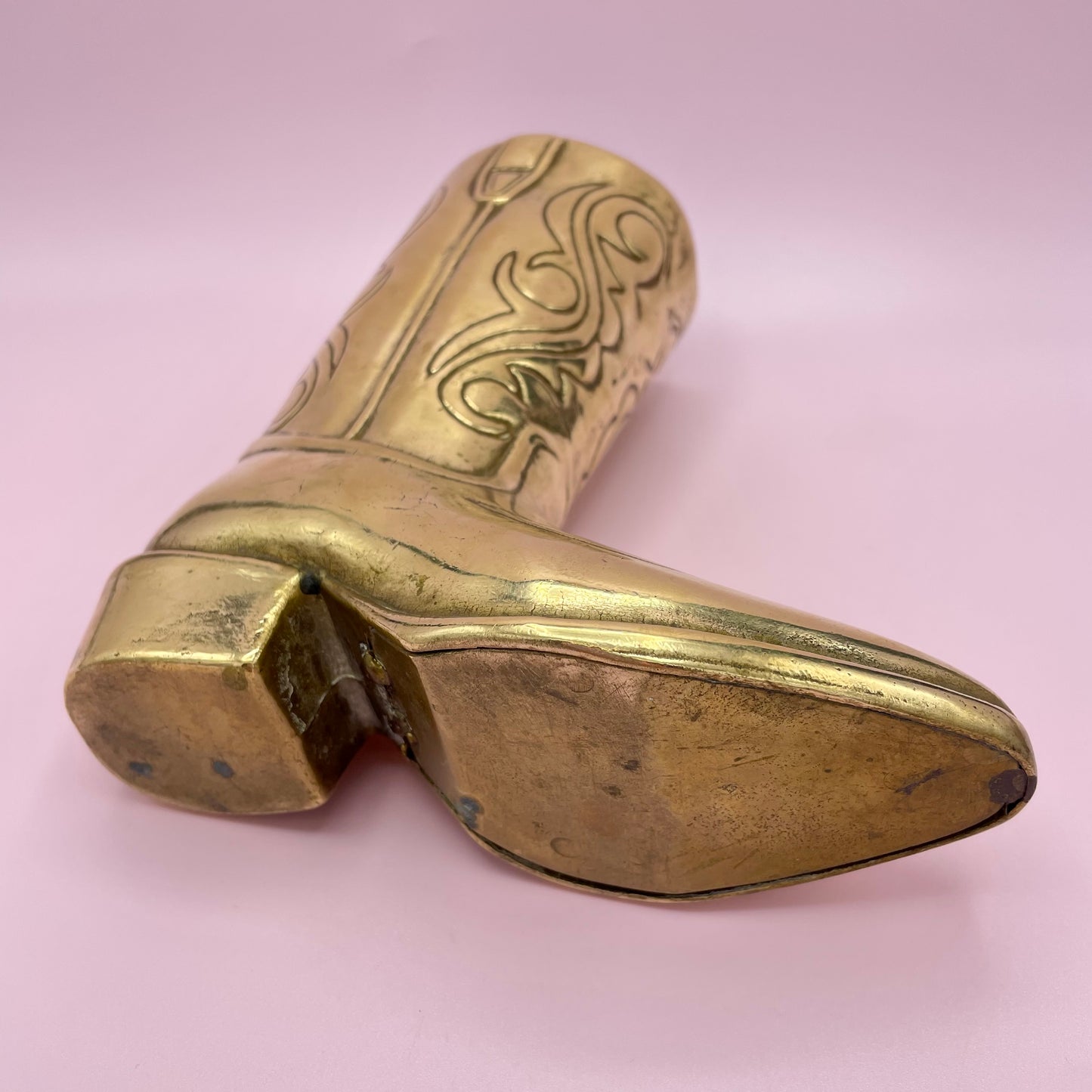 Brass Cowboy Boot