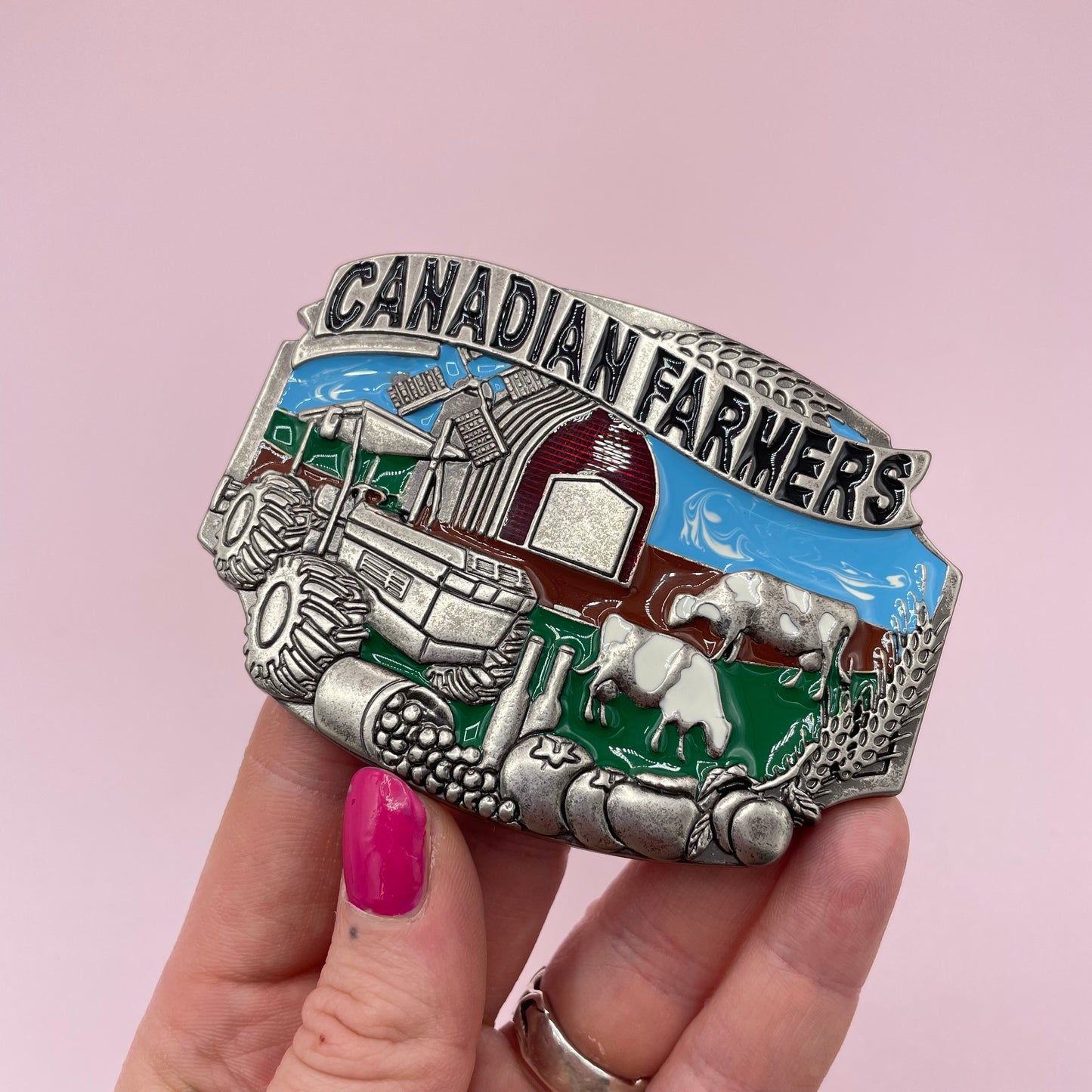 Canadian Farmer Belt Buckle