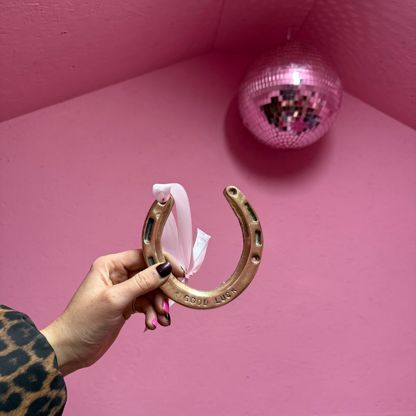 Brass ‘Good Luck’ Horse Shoe