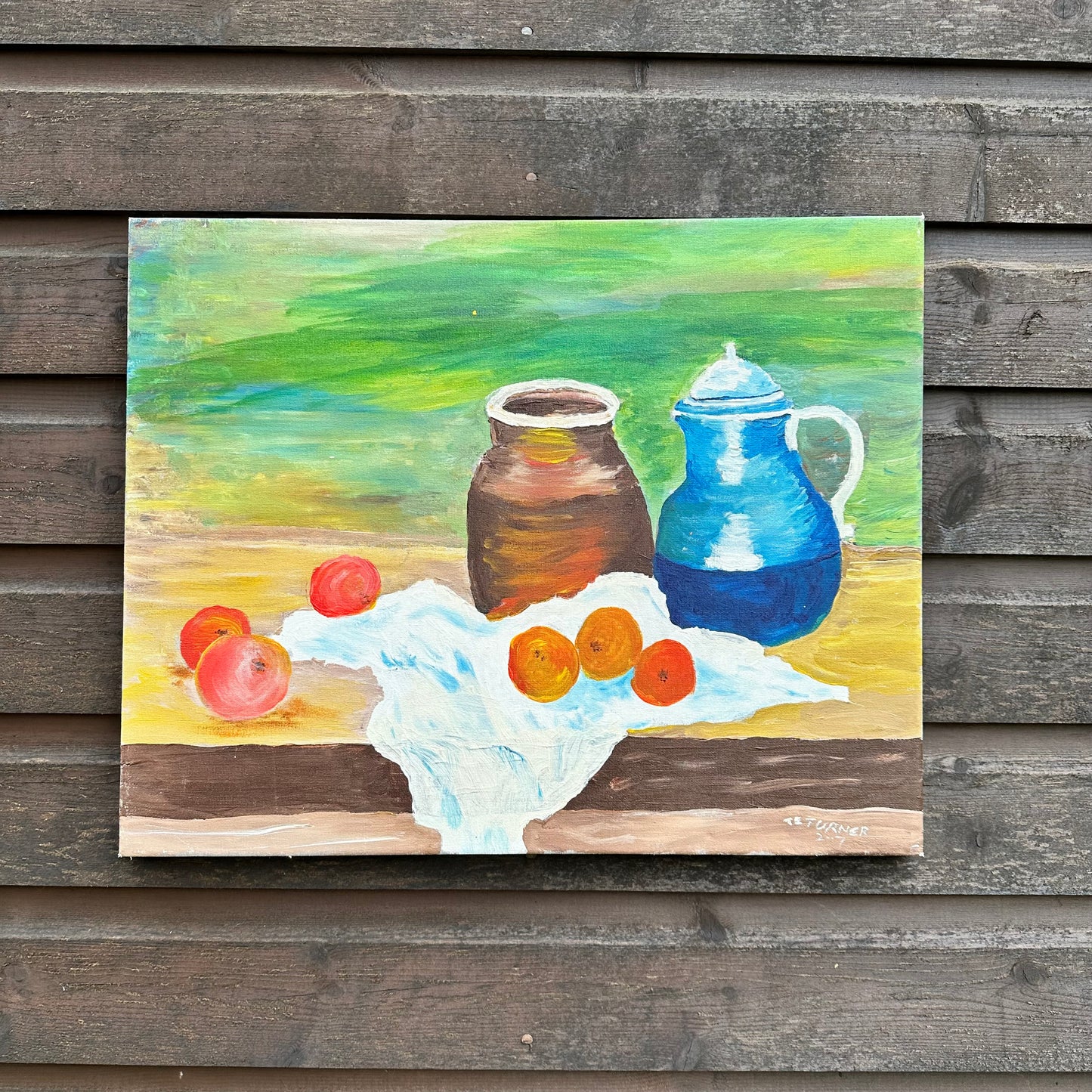 Still Life Canvas Fruit & Jug