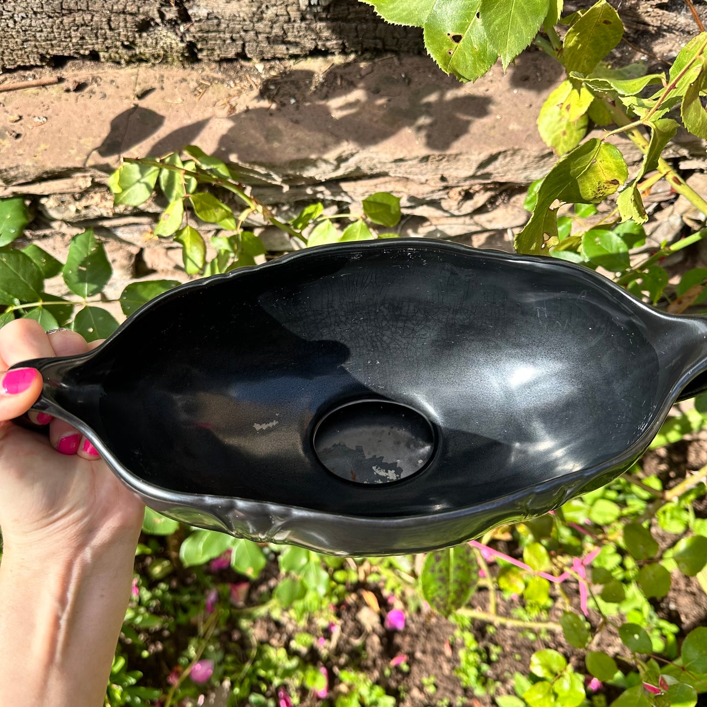 Beswick Black Mantle Bowl