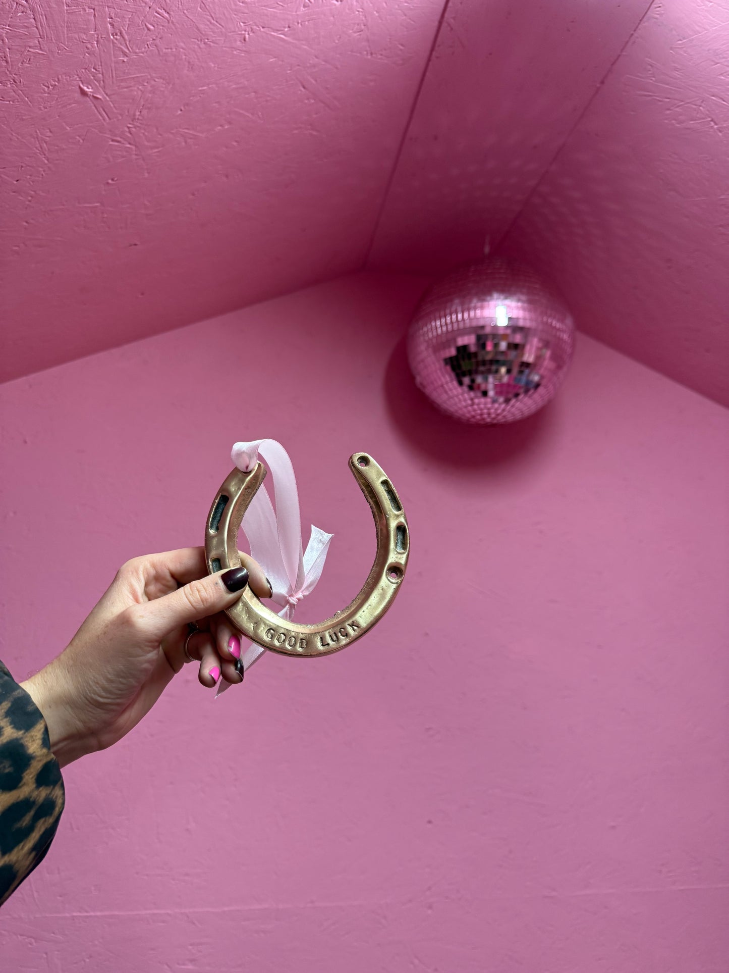 Brass ‘Good Luck’ Horse Shoe