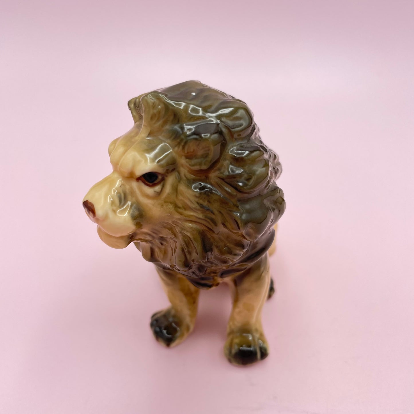 Ceramic Lion Figurine