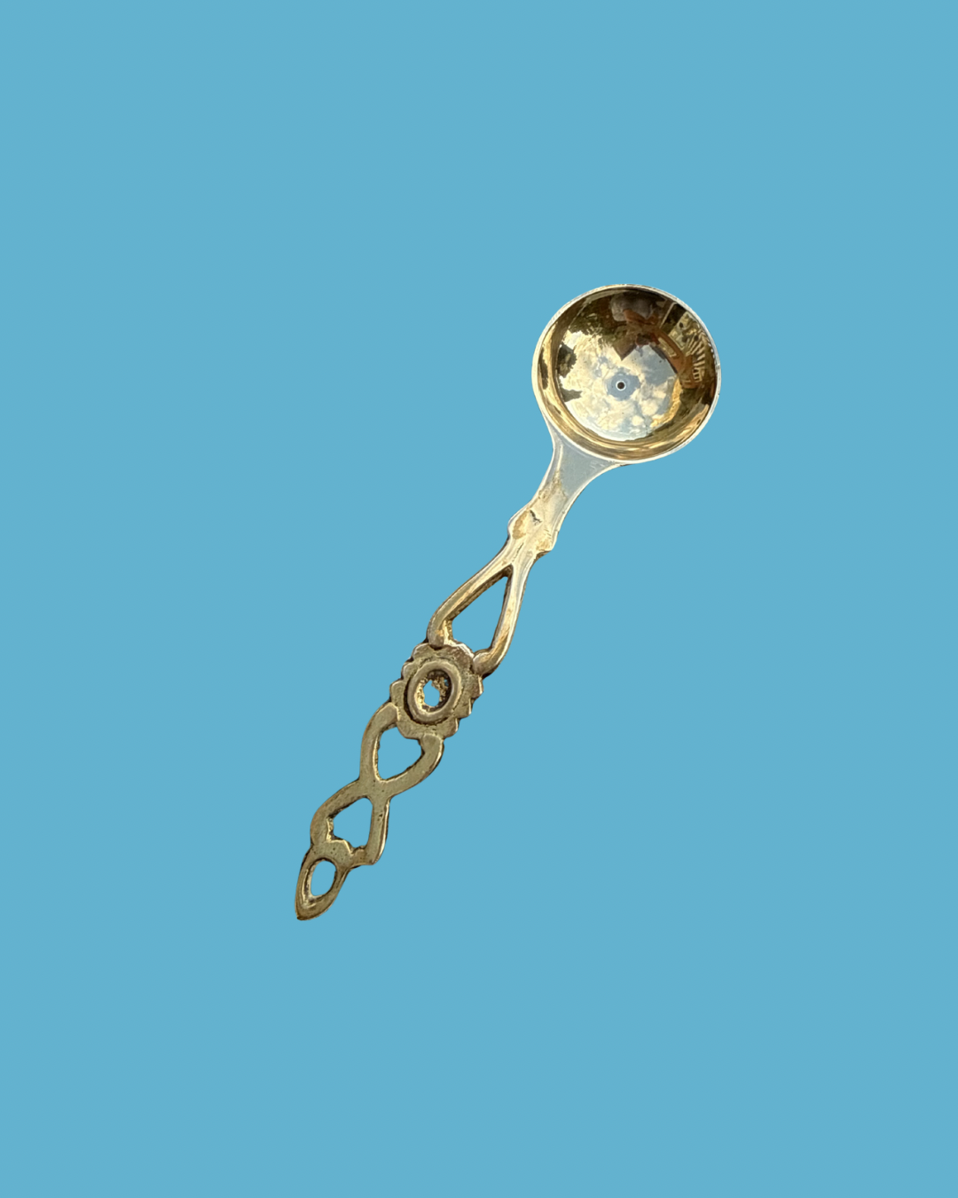 Brass Love Spoon Round
