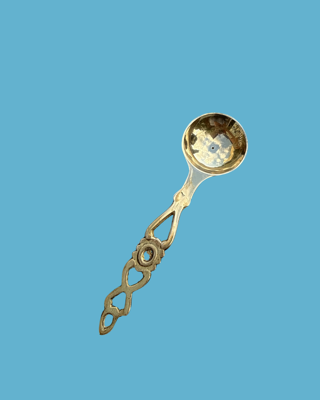 Brass Love Spoon Round