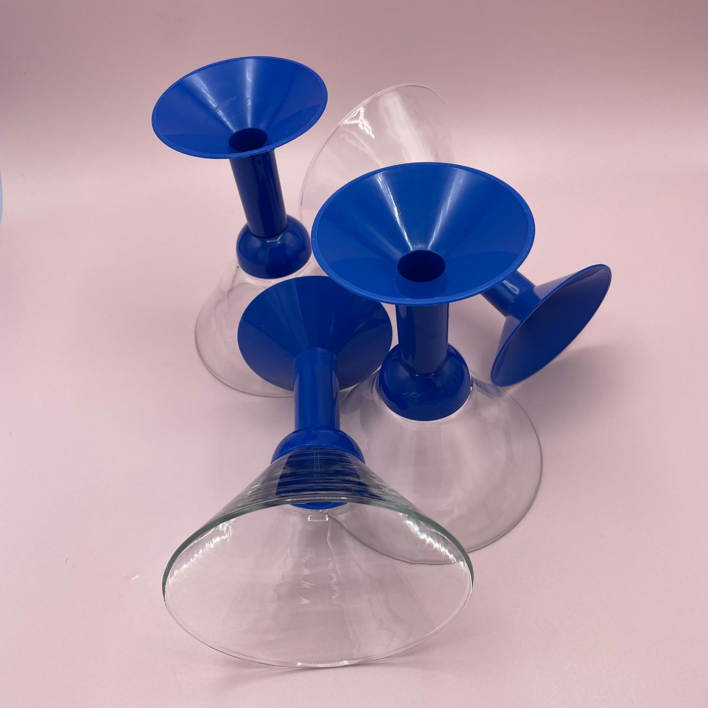 Blue Stem Martini Glasses