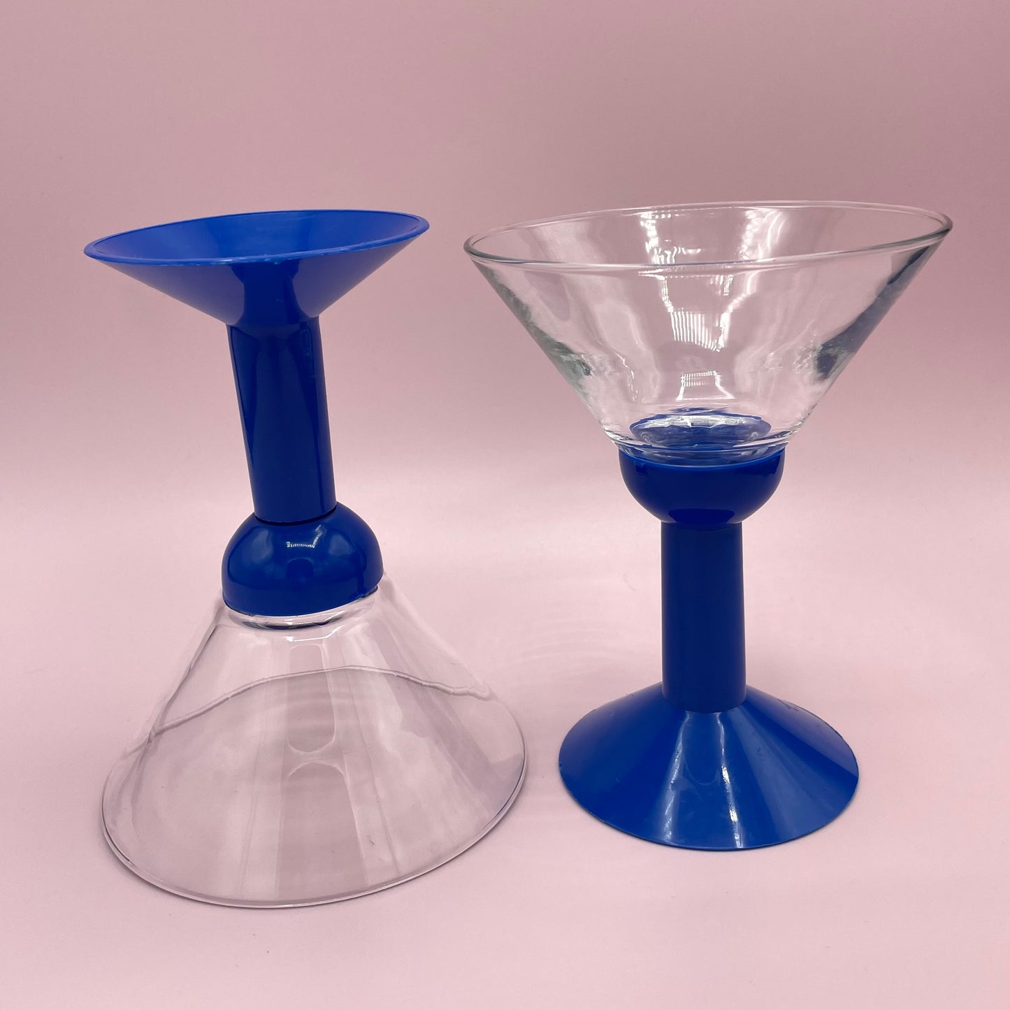 Blue Stem Martini Glasses