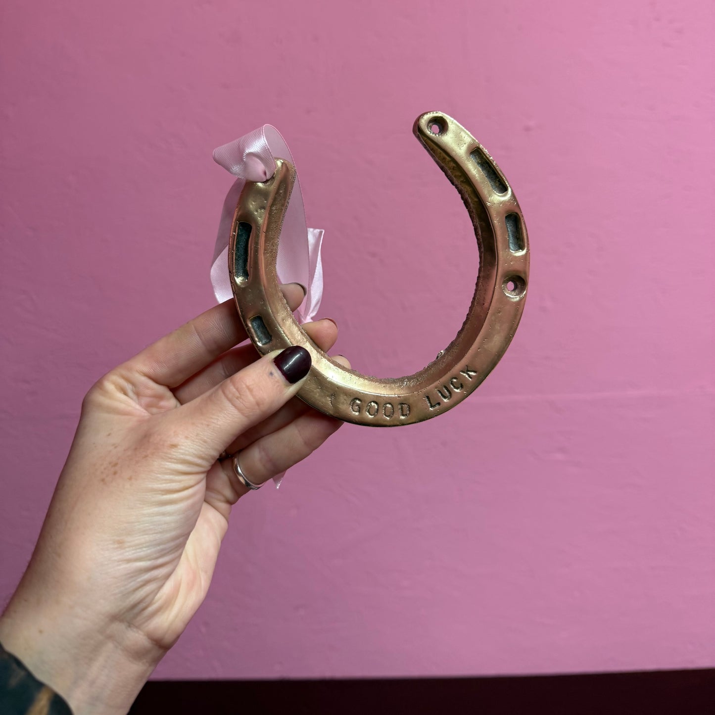 Brass ‘Good Luck’ Horse Shoe