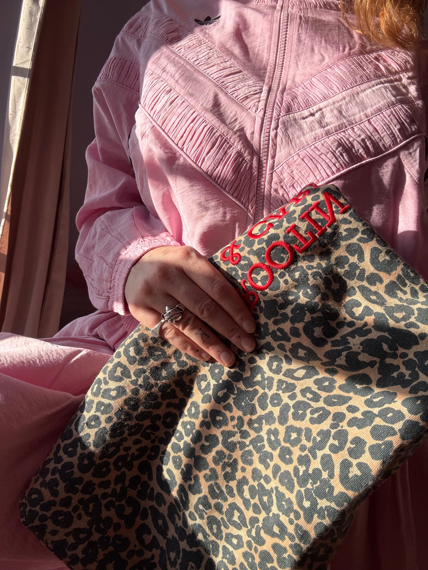 The 'Everything' Carbootin' Bag Leopard & Red *pre-order*