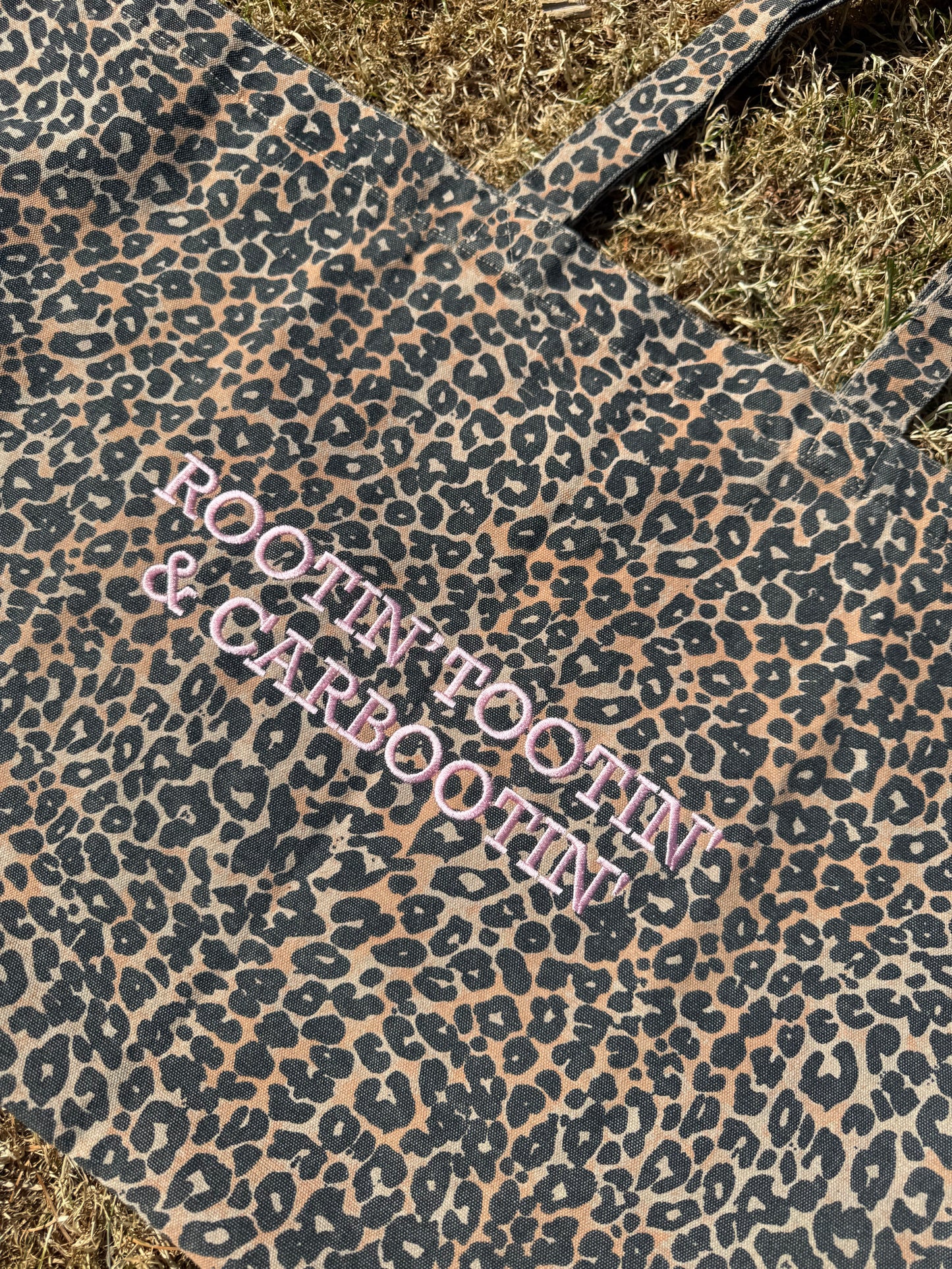 The 'Everything' Carbootin' Bag in Leopard & Baby Pink