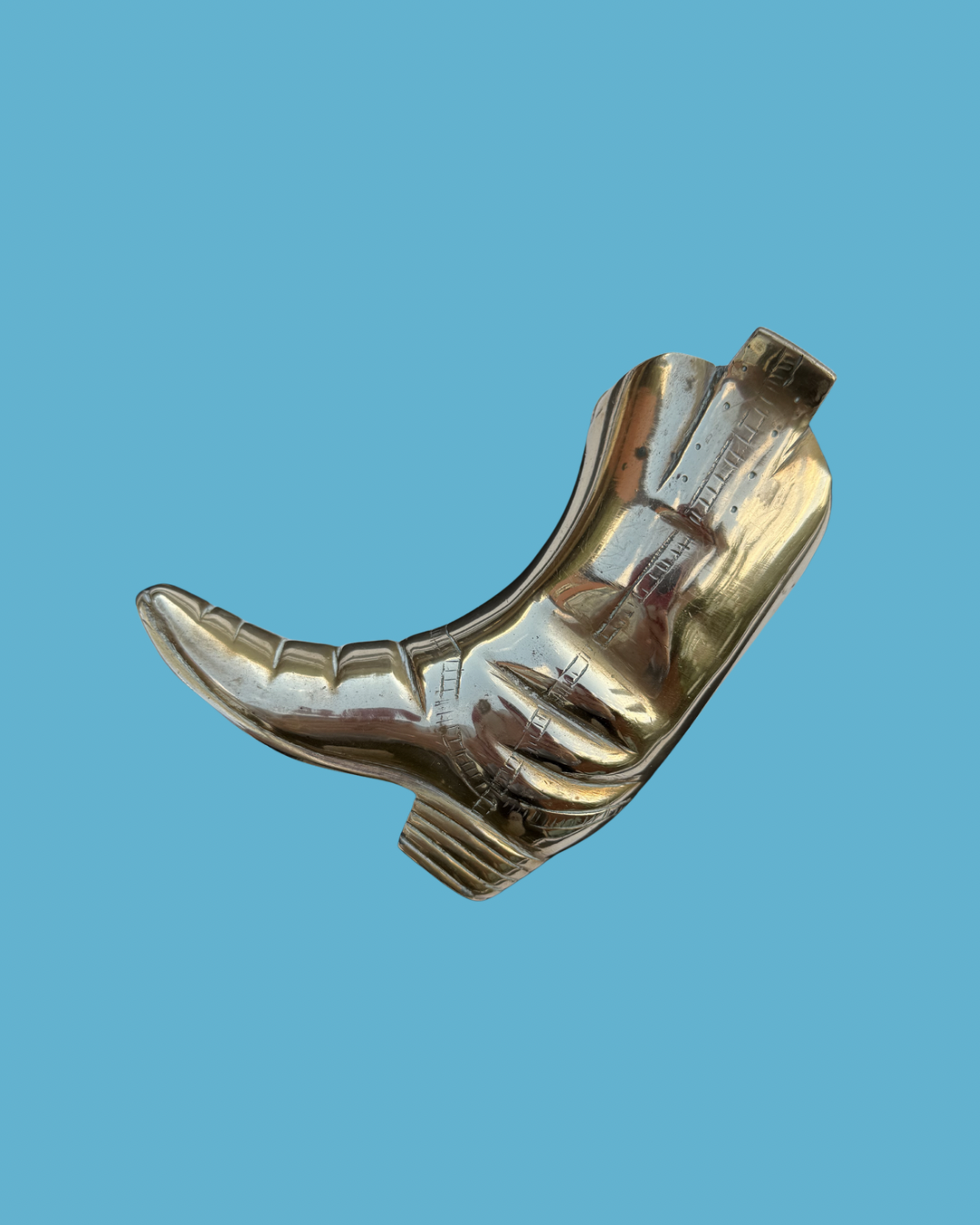 Brass Cowboy Boot Small