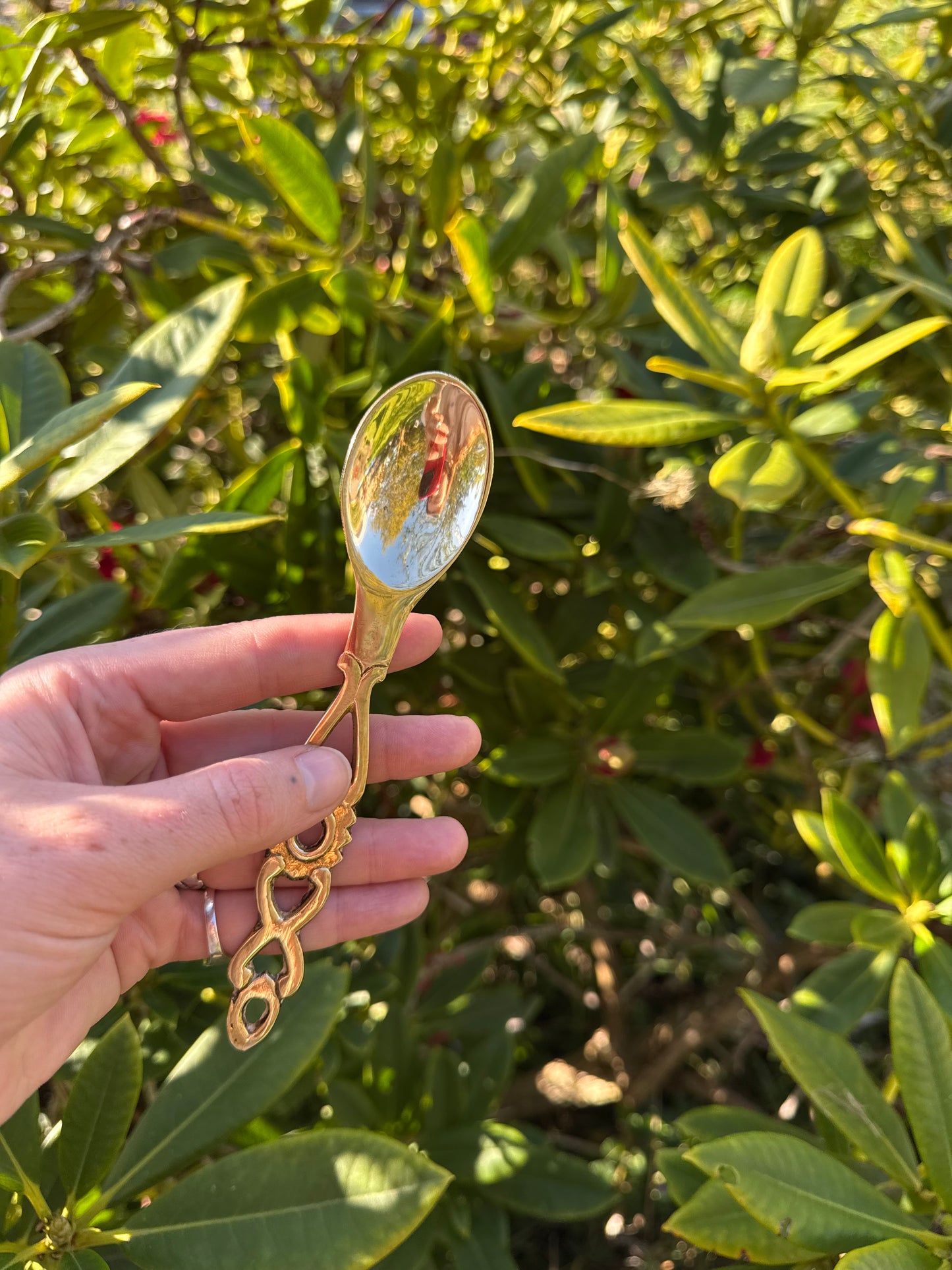 Brass Love Spoon Oval
