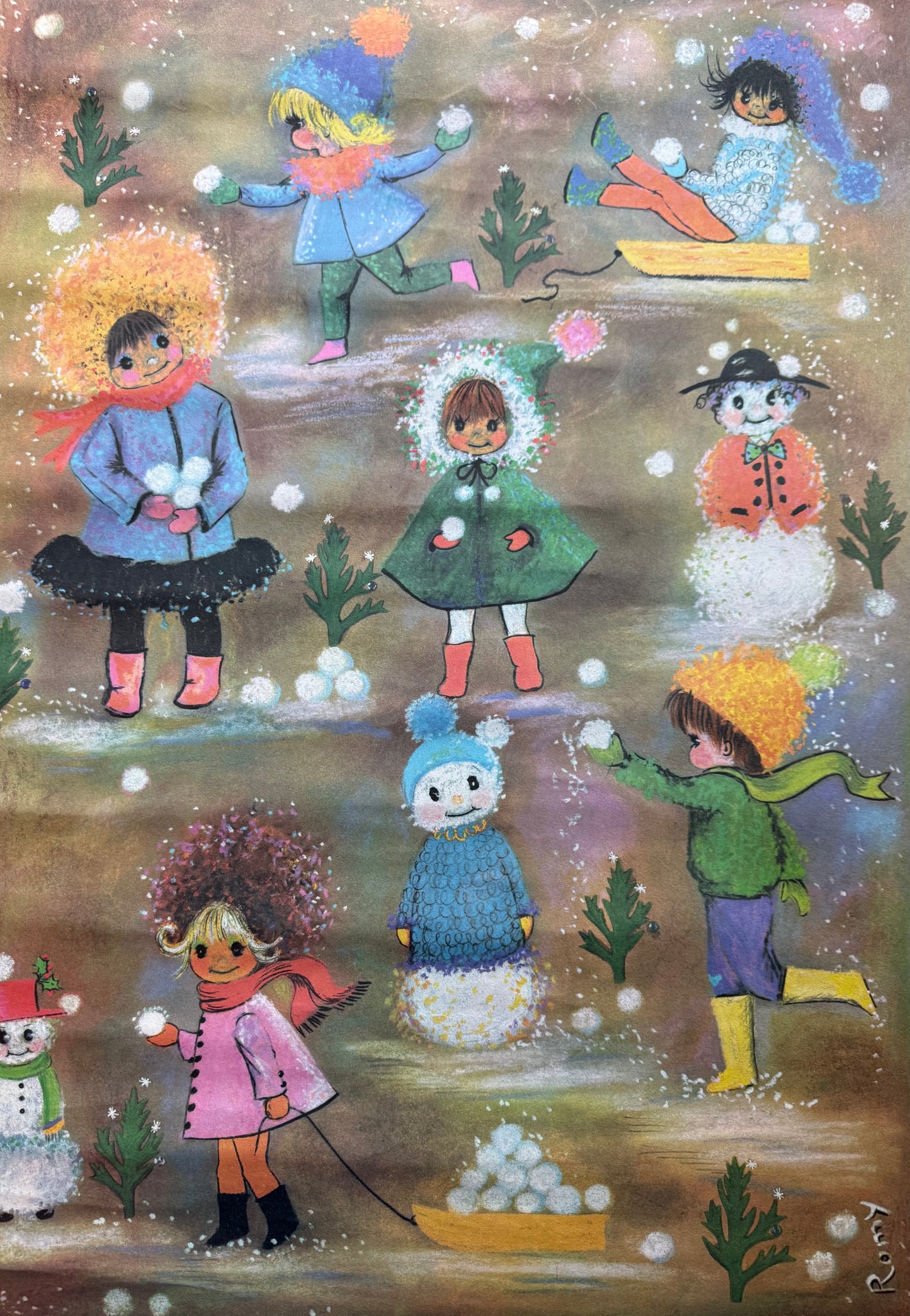 Vintage Christmas Wrapping Paper