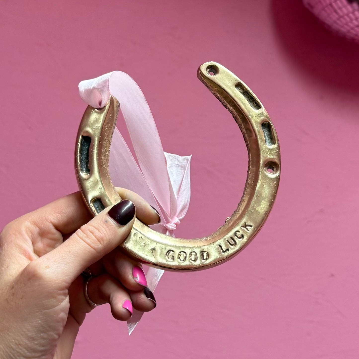 Brass ‘Good Luck’ Horse Shoe