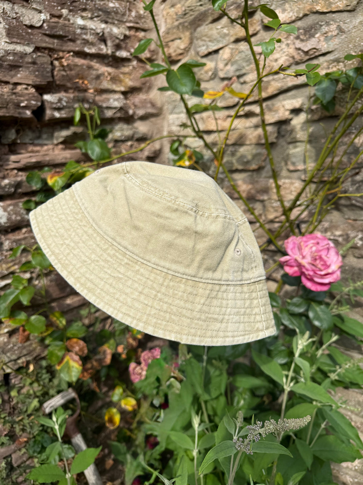 Rootin’ Tootin’ & Carbootin’ Bucket Hat Beige & Brown