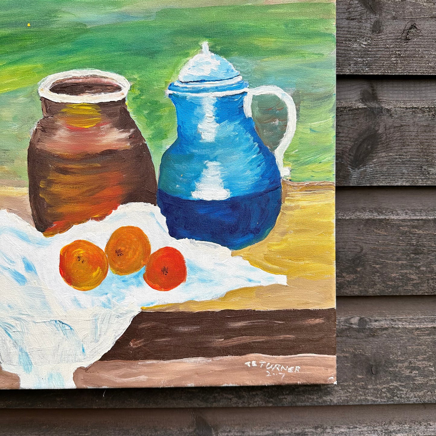 Still Life Canvas Fruit & Jug