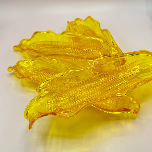 Plastic Yellow Corn Dishes