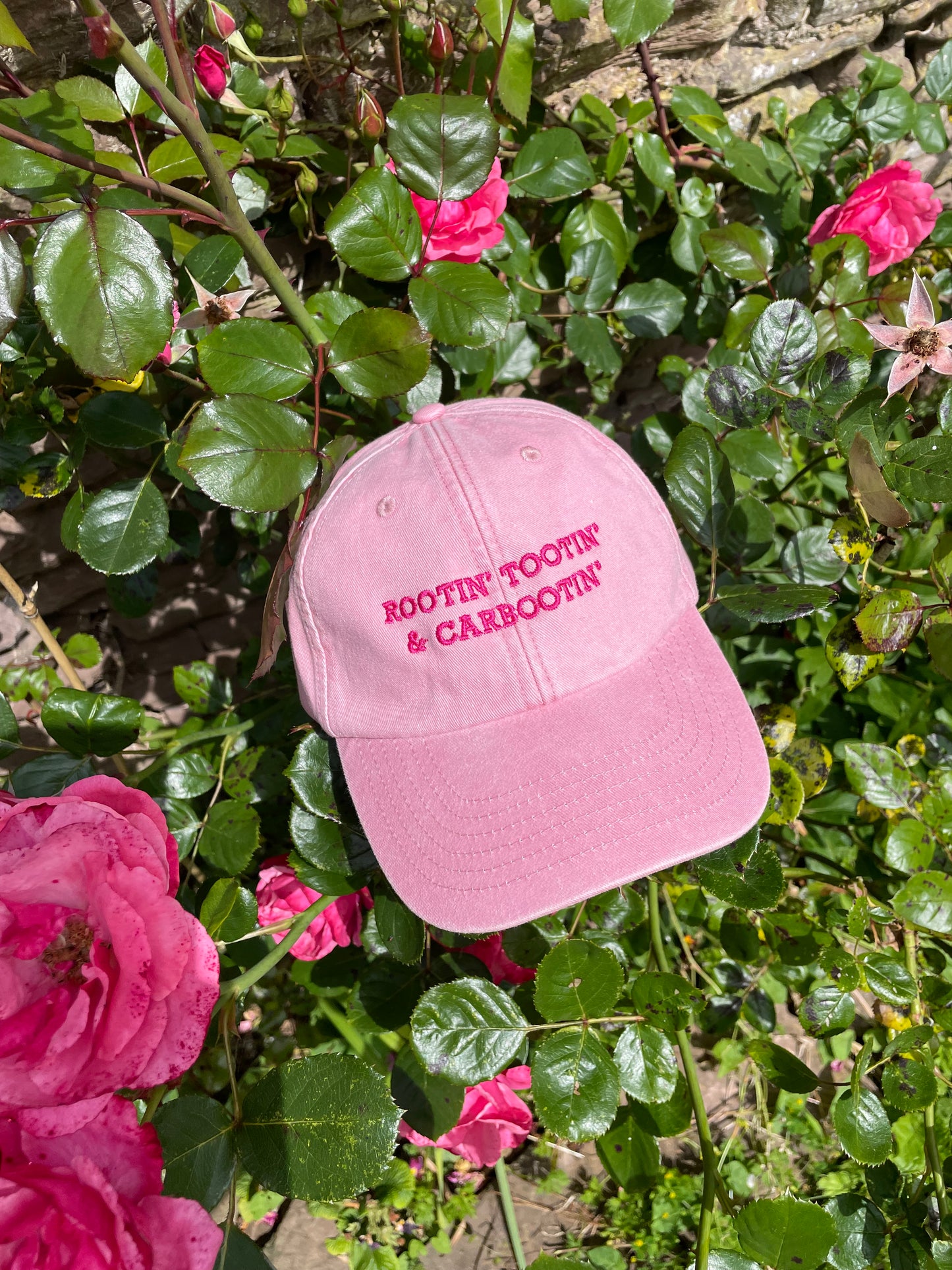 Rootin’ Tootin’ & Carbootin’ Vintage Pink Cap Hat