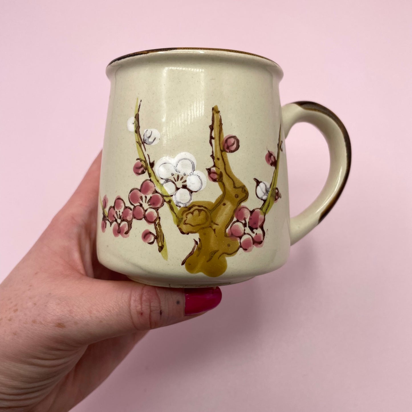 Korean Stoneware Mug Pink