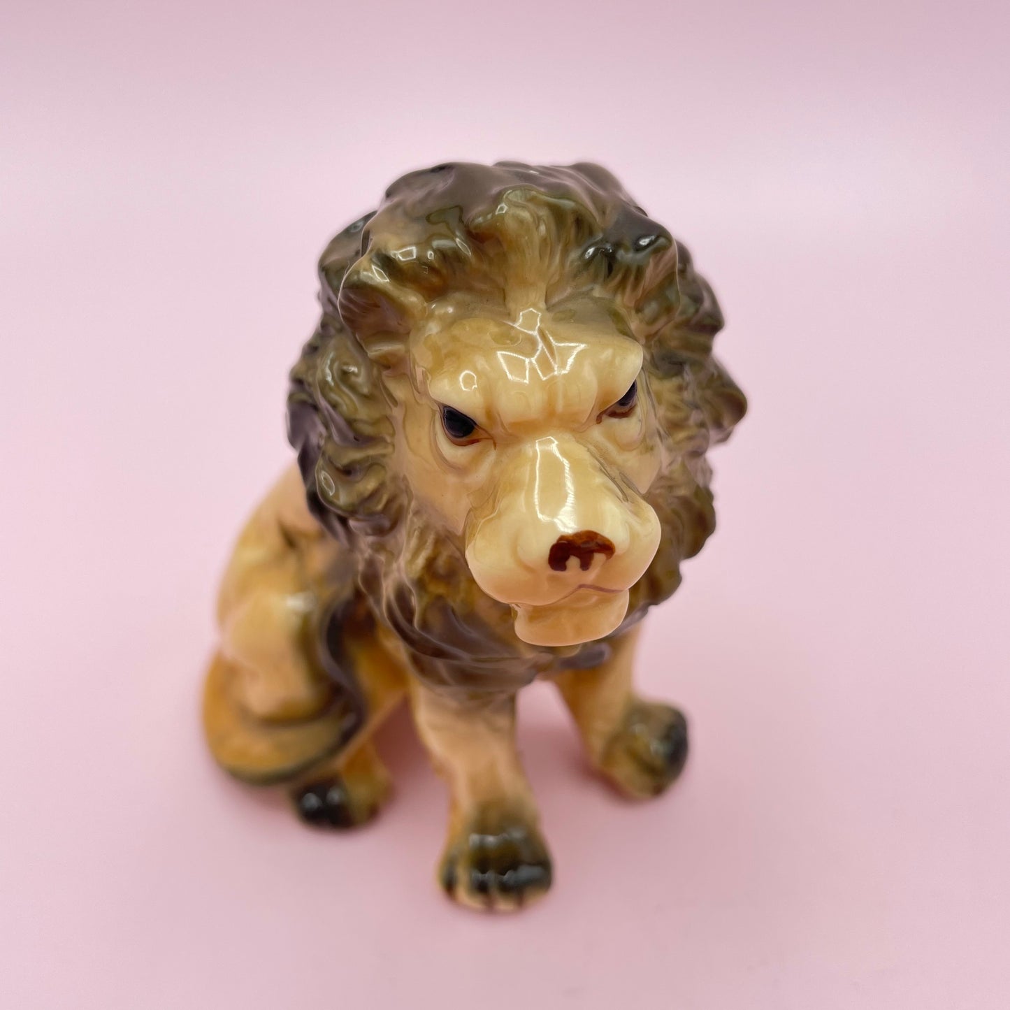 Ceramic Lion Figurine