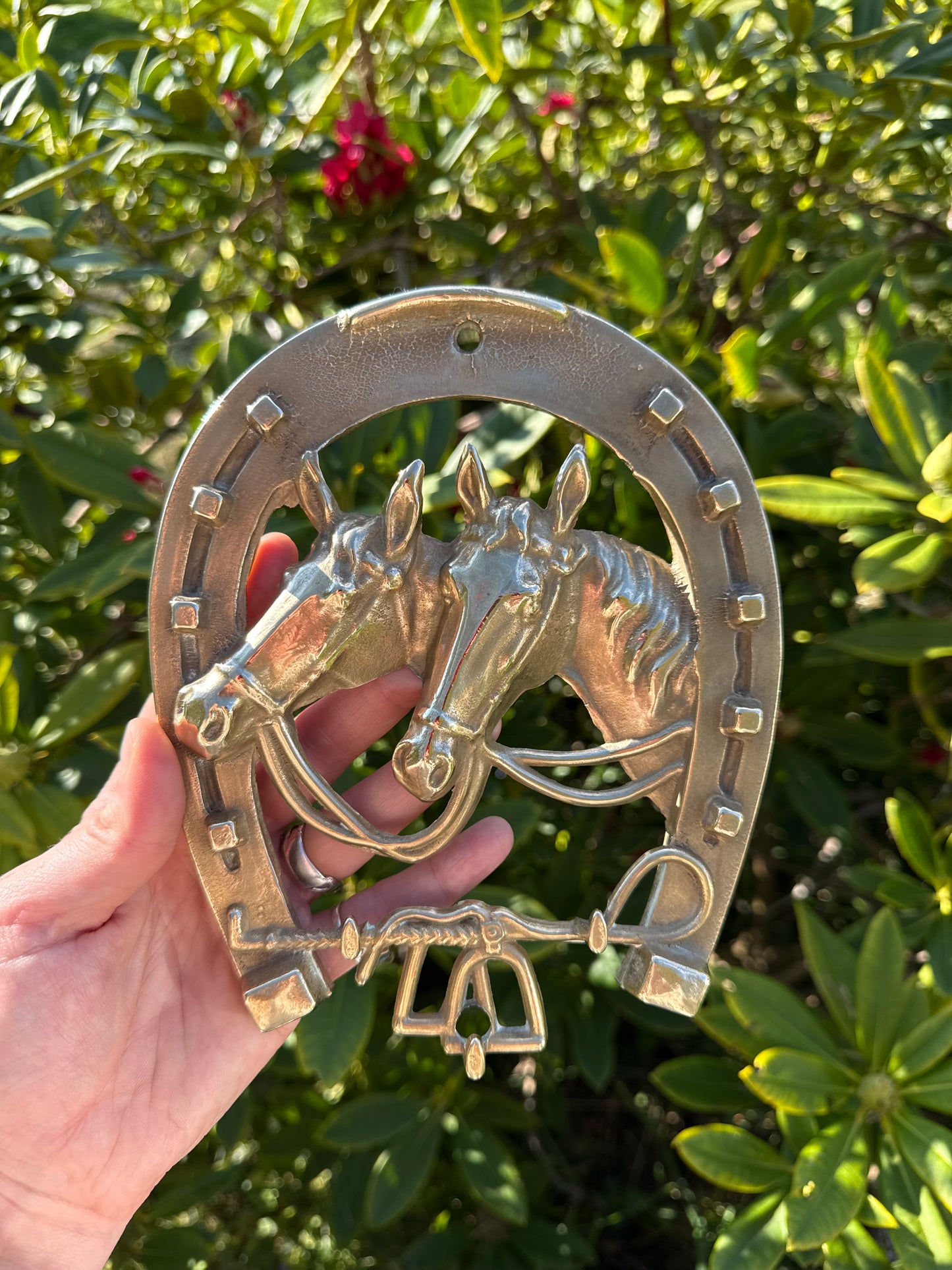 Brass Horseshoe Key Hooks Large